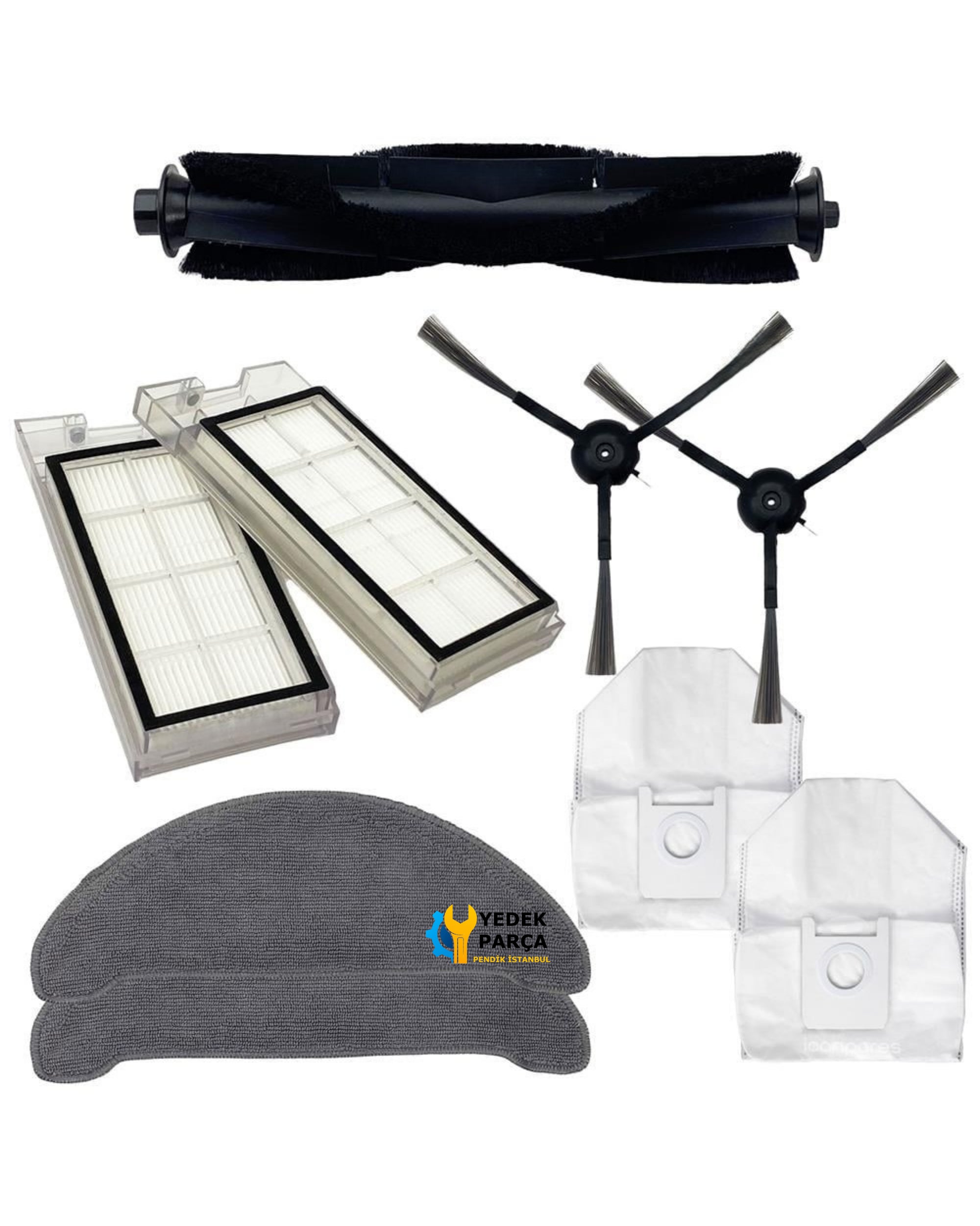 Roidmi ile Uyumlu Eve ve Eve Plus Süpürge 9LU Yedek Parça Set