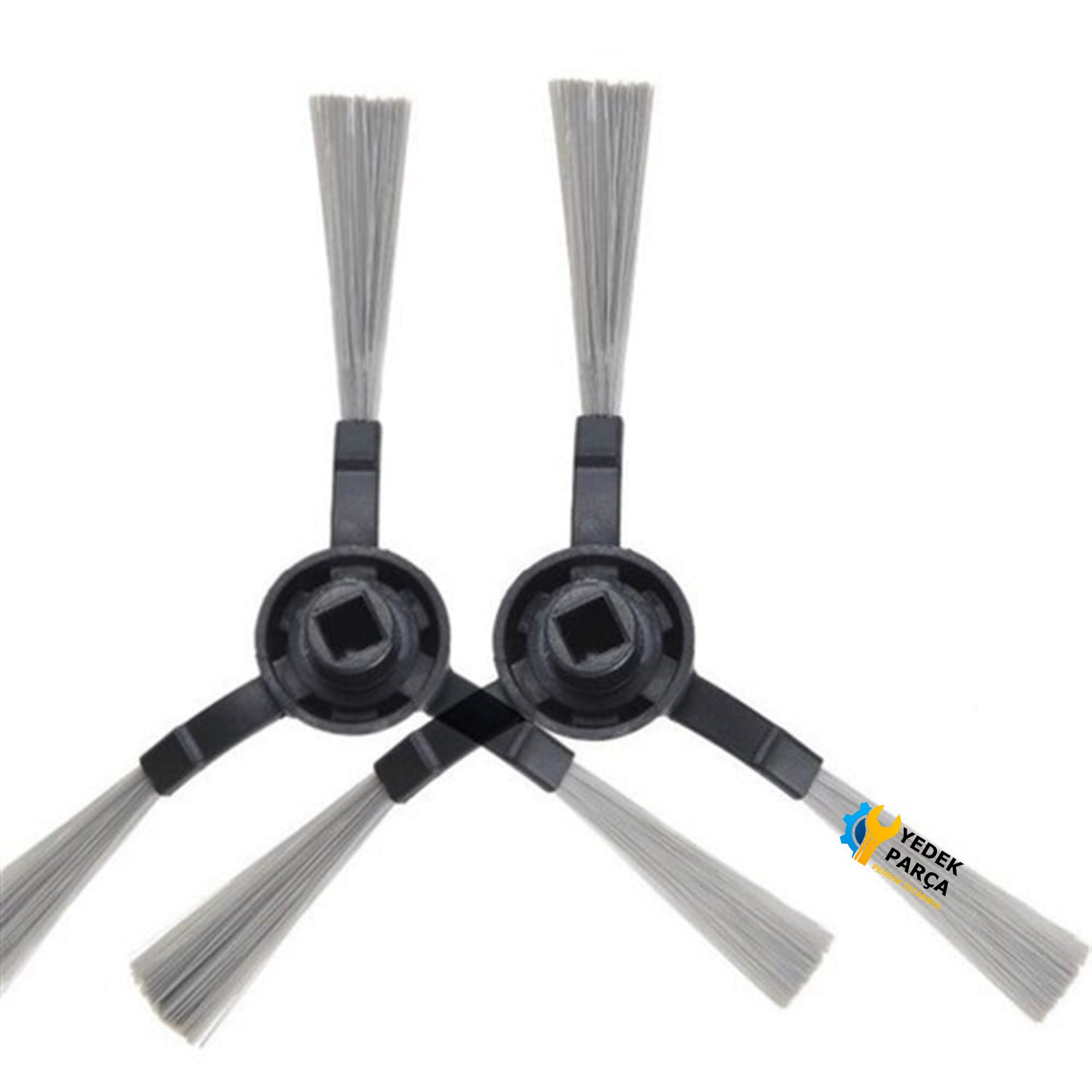 Viomi Uyumlu Mijia STYJ02YM Viomi Uyumlu V2 Pro V3 SE Vacuum Cleaner Akıllı Robot Süpürge Yan Fırça Siyah