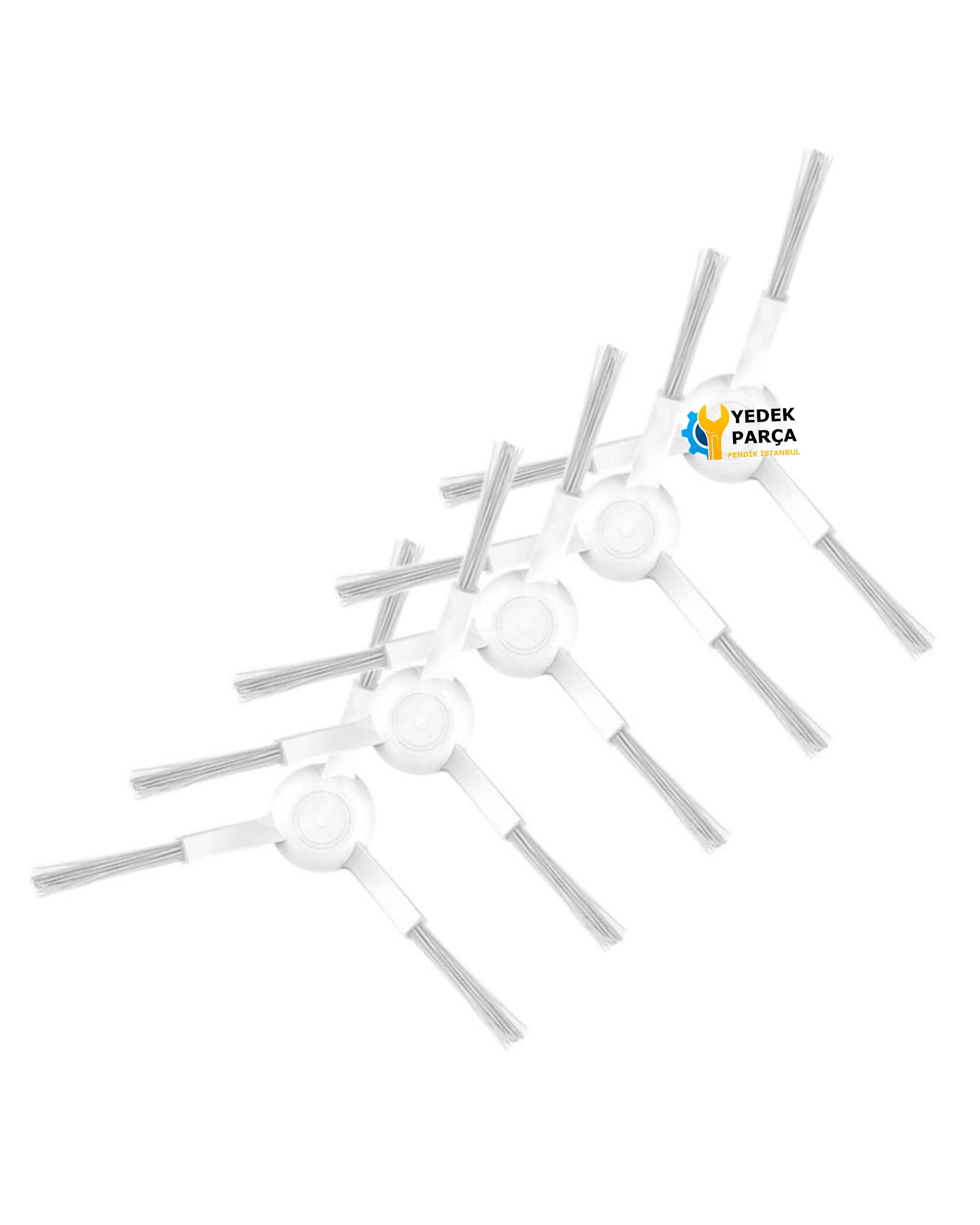 Viomi Uyumlu V2 Pro Akıllı Robotik Süpürge Yan Fırça Beyaz 5 Adet