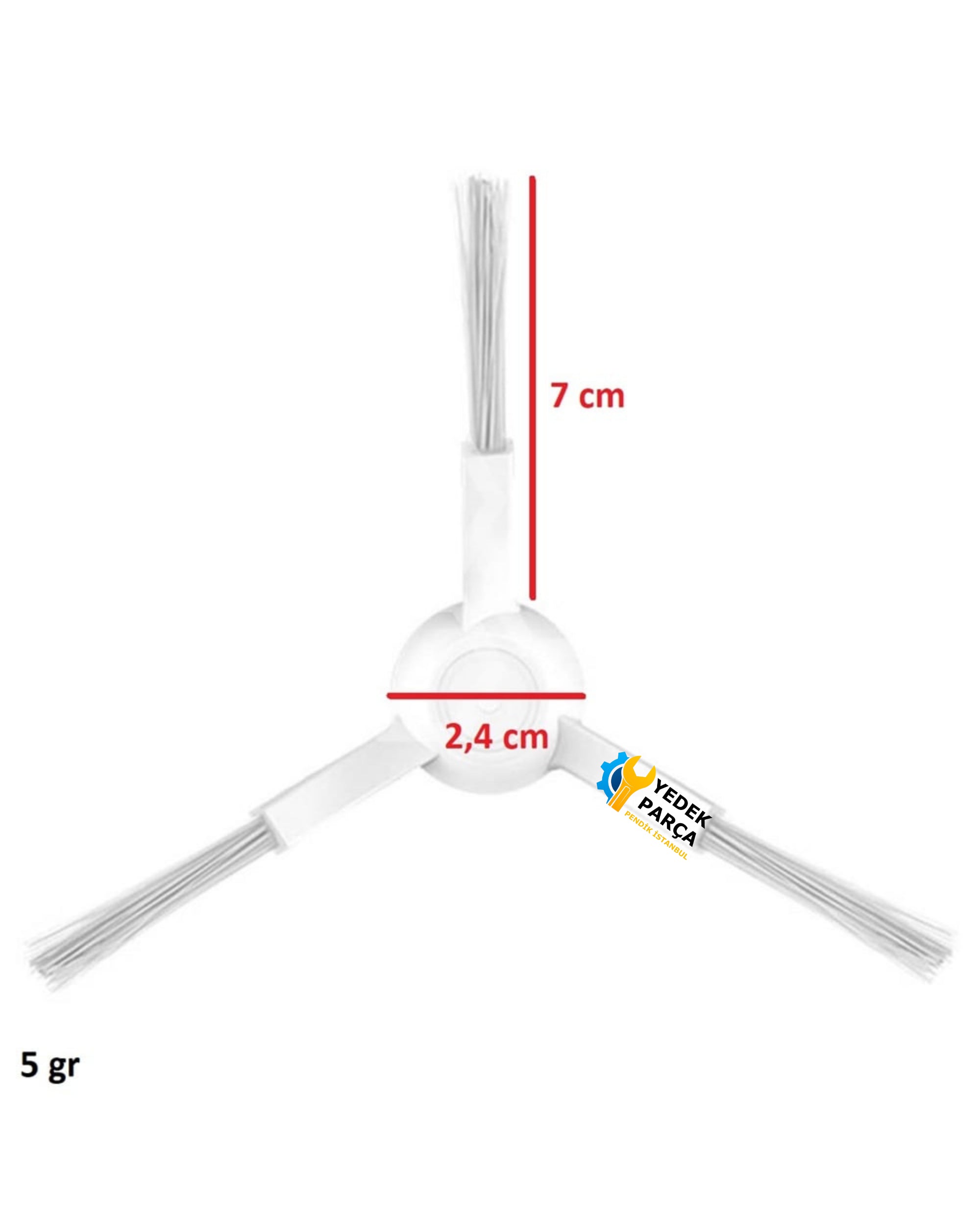 Viomi Uyumlu V2 Vacuum Cleaner Akıllı Robot Süpürge Yan Fırça Beyaz