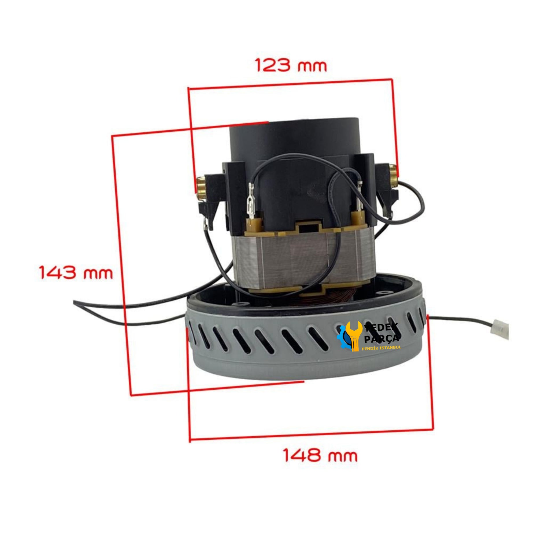 Elektrikli Süpürge Motoru 1500W Tırnaksız Düz Taban