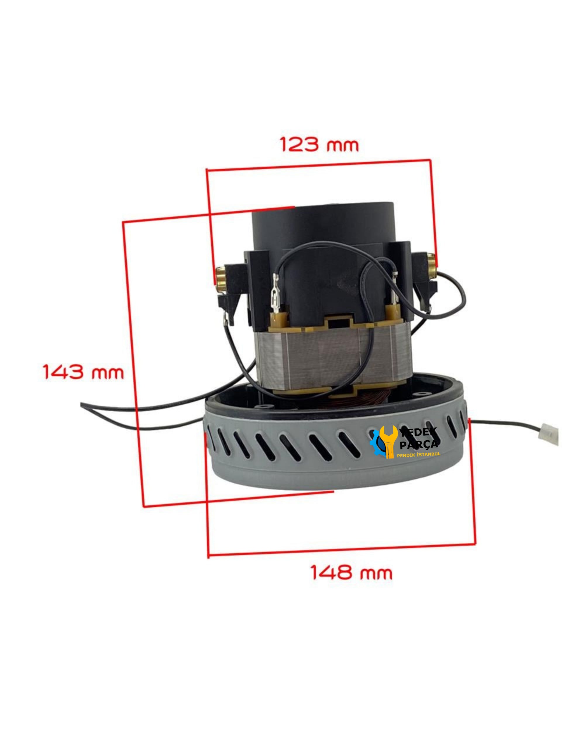 Elektrikli Süpürge Motoru 1500W Tırnaksız Düz Taban