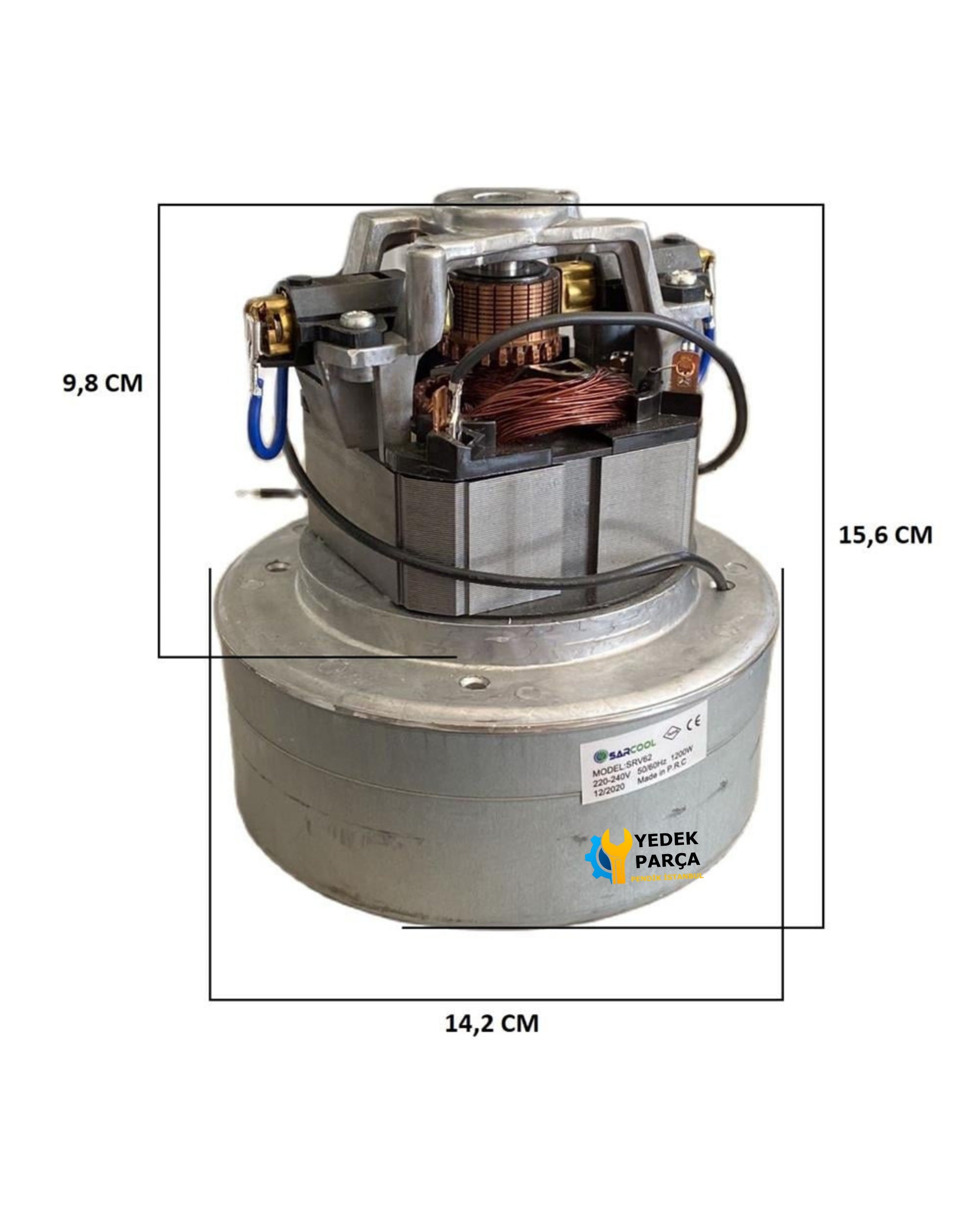 Nilfisk Uyumlu VP 930 Elektrikli Süpürge Motoru Çift Fan