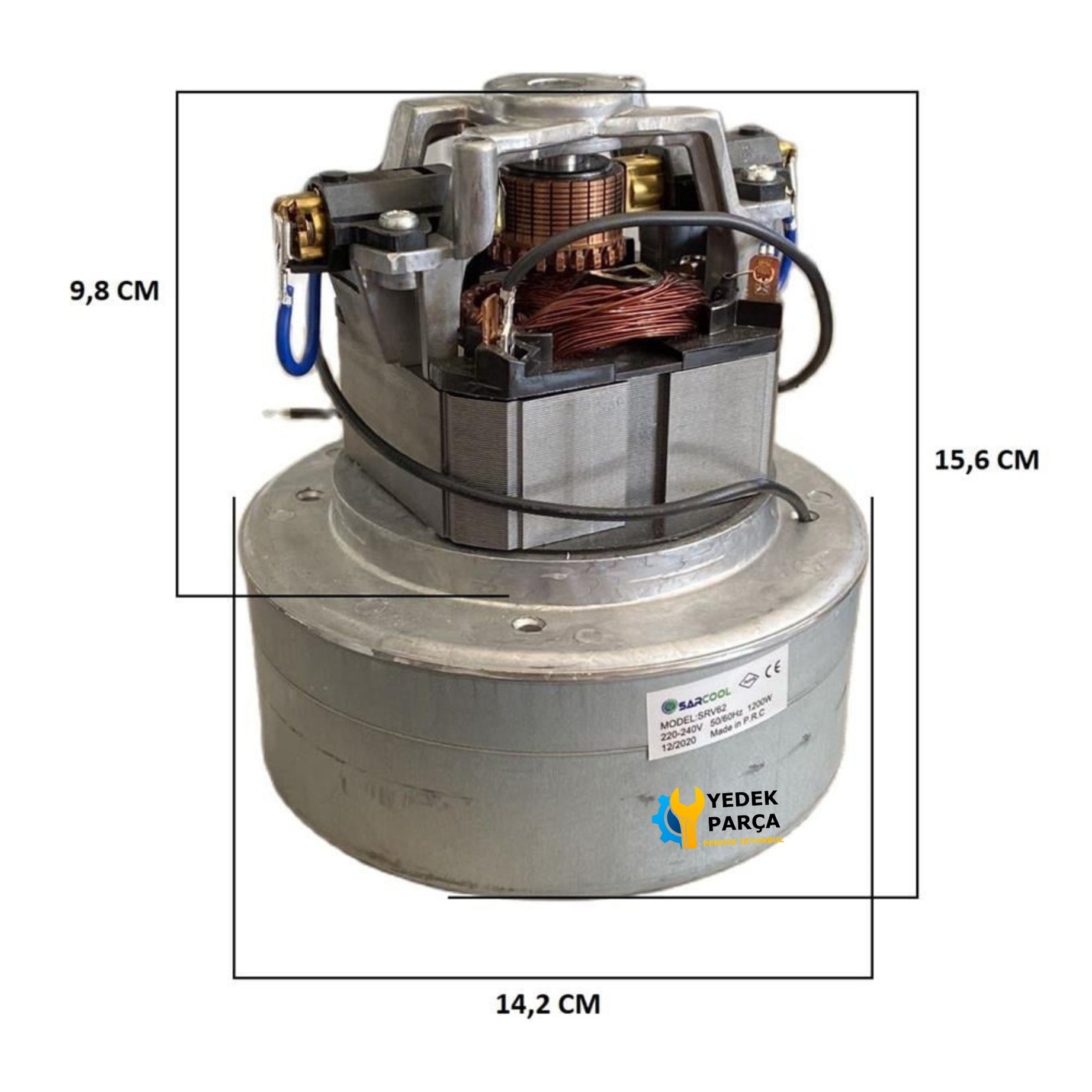 Rowenta Uyumlu RB 17 Elektrikli Süpürge Motoru Çift Fan
