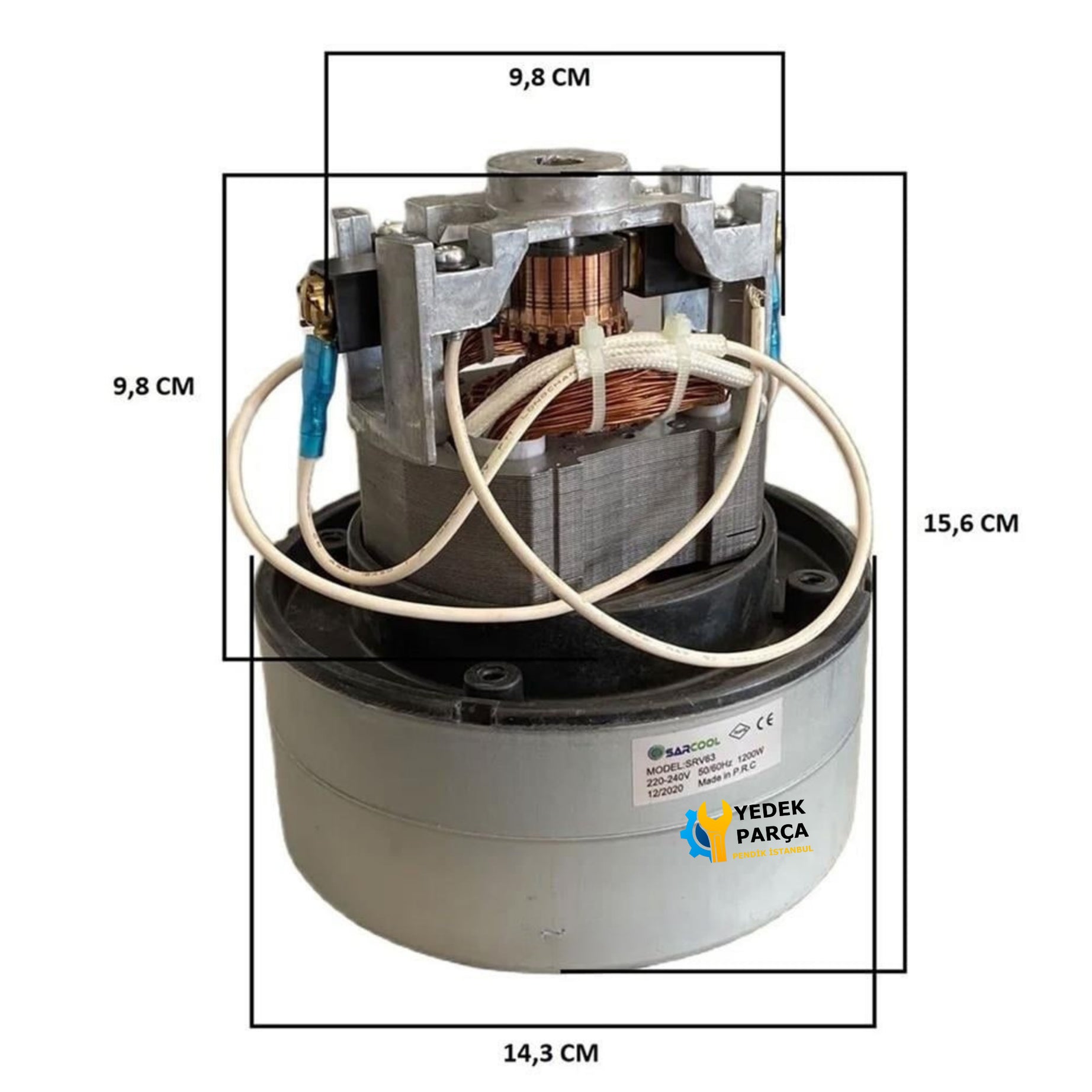 Rowenta Uyumlu RB 17 Süpürge Motoru Çift Fan