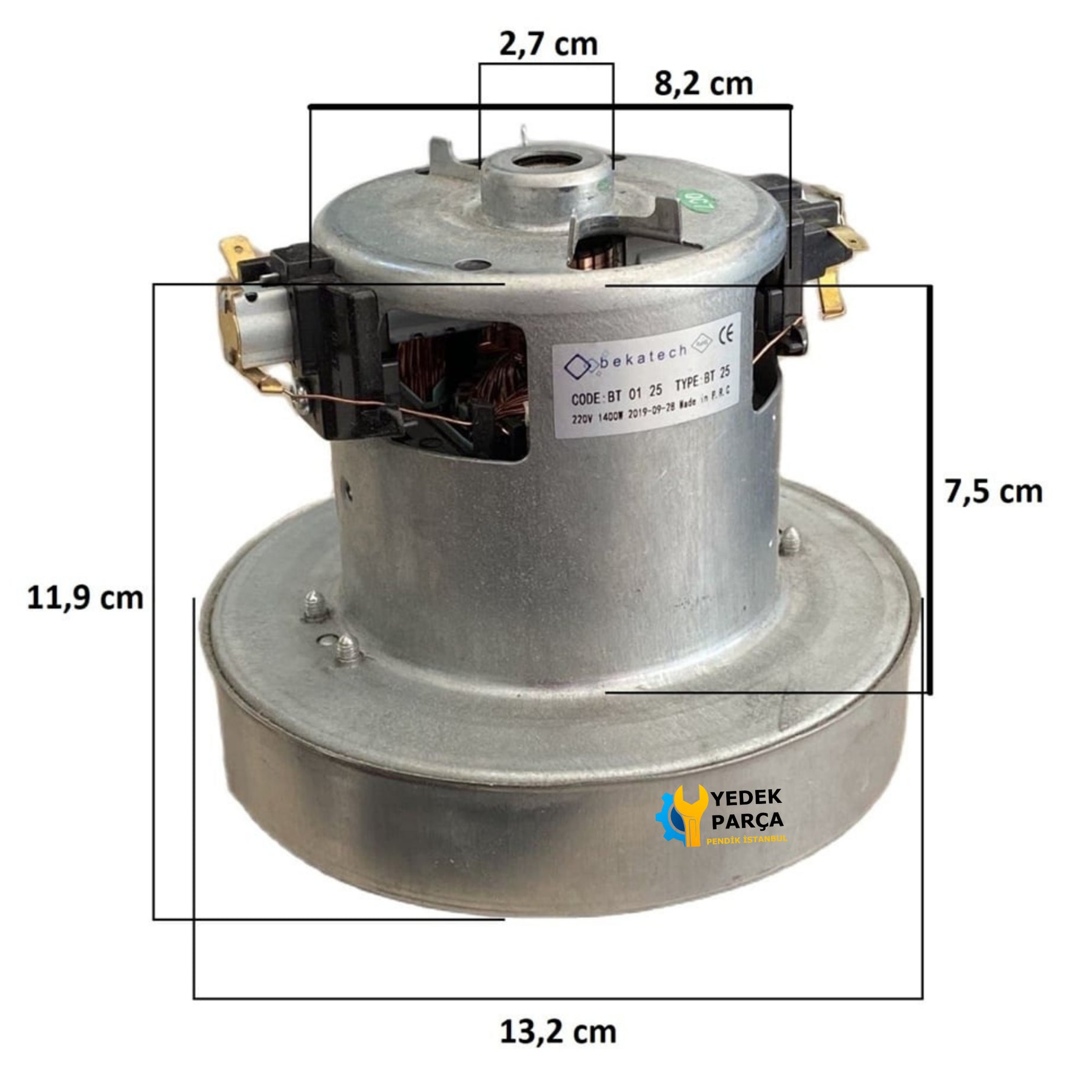 Siemens Uyumlu Super XS Dino Süpürge Motoru 1400W HT50
