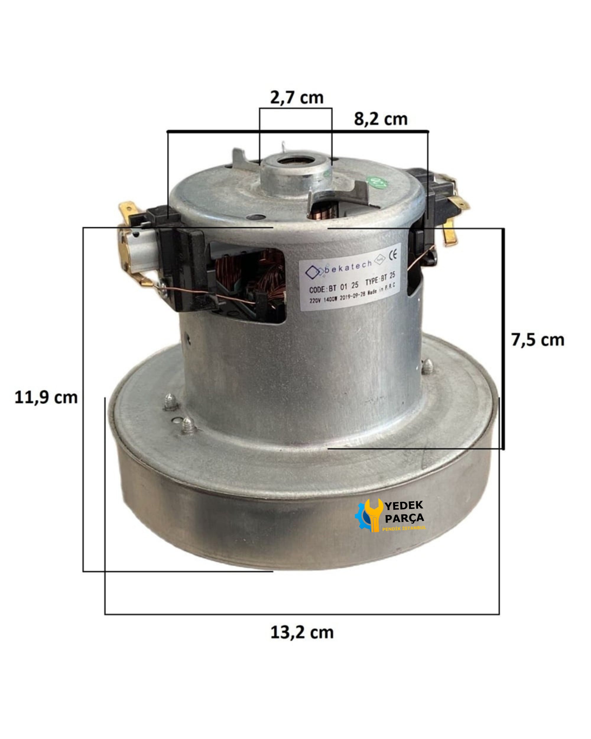 Siemens Uyumlu Super XS Dino Süpürge Motoru 1400W HT50