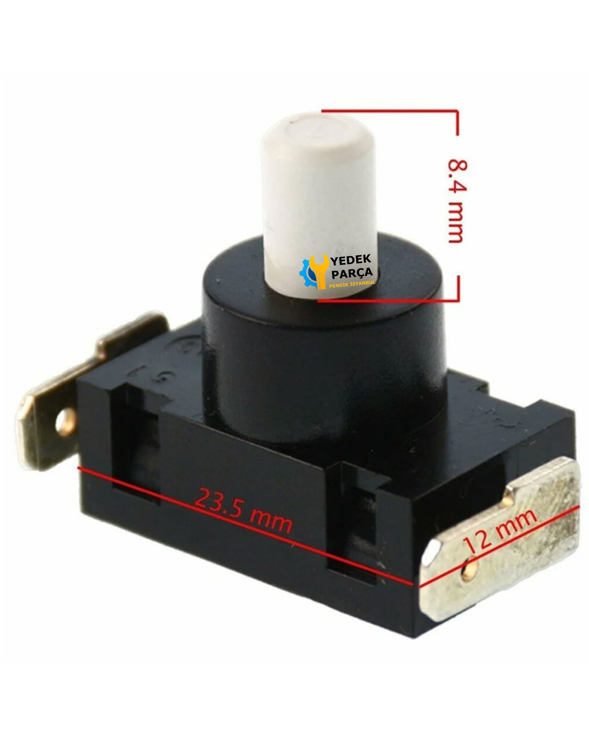 Universal Elektrikli Süpürge Açma Kapama Anahtarı Dik Çıkışlı