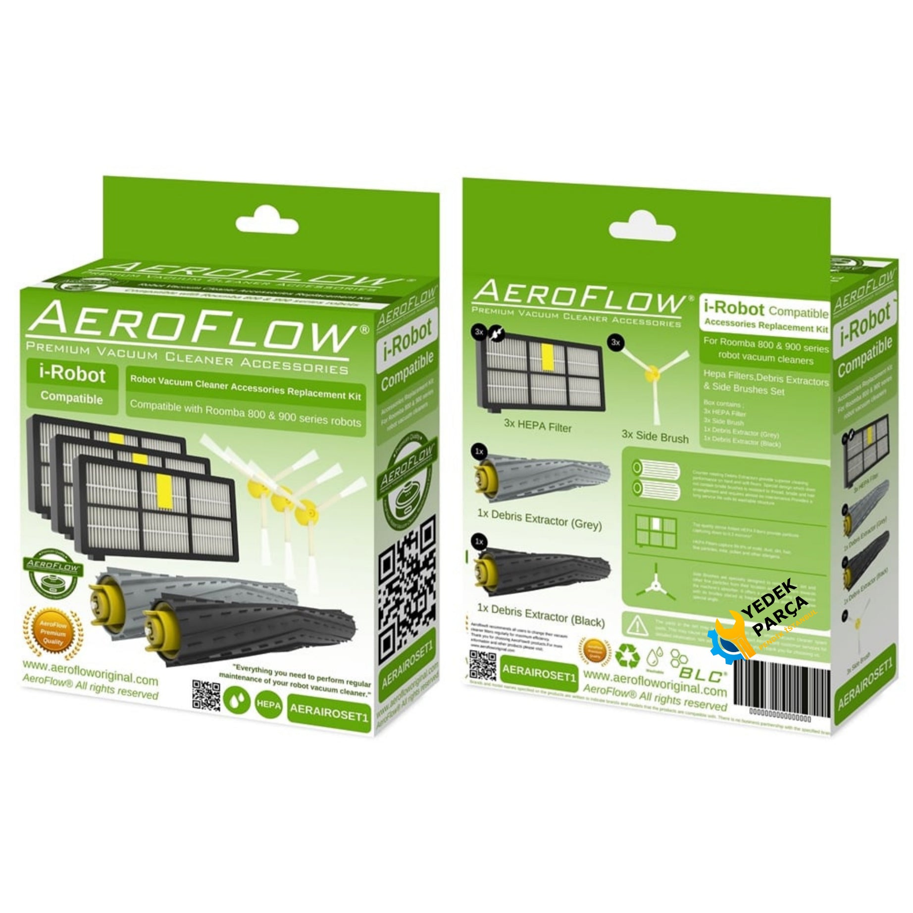 AeroFlow iRobot Uyumlu Roomba 800 & 900 Serisi Yenileme Seti Kiti