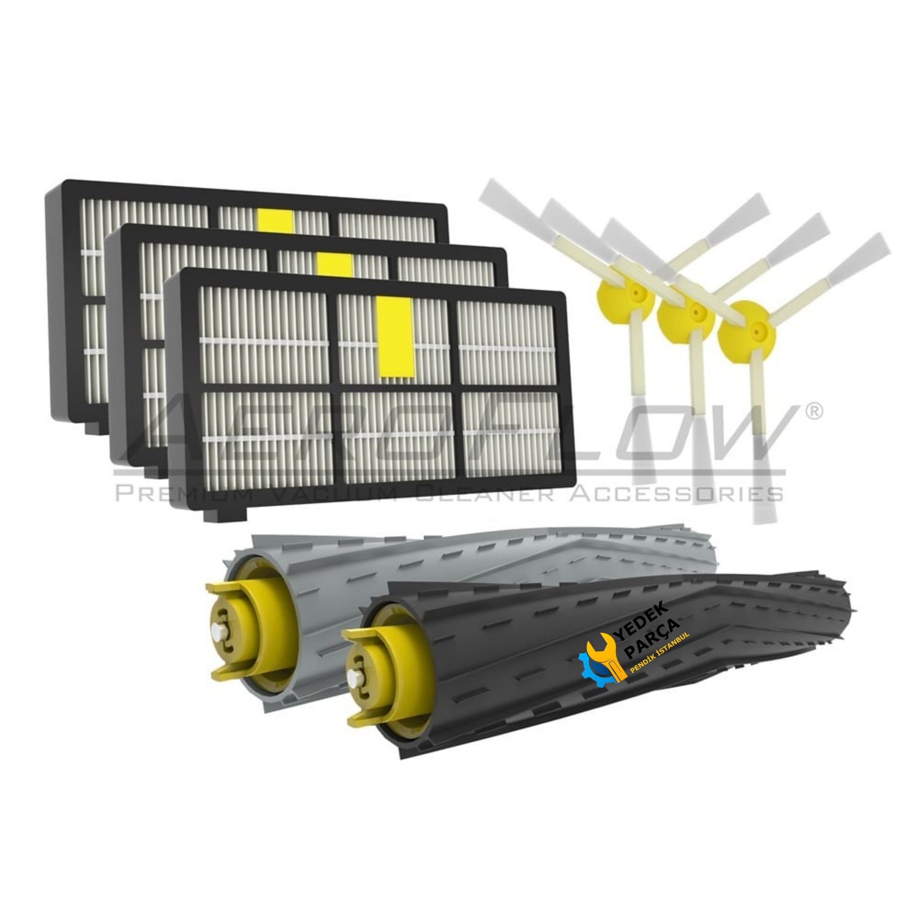 AeroFlow iRobot Uyumlu Roomba 800 & 900 Serisi Yenileme Seti Kiti