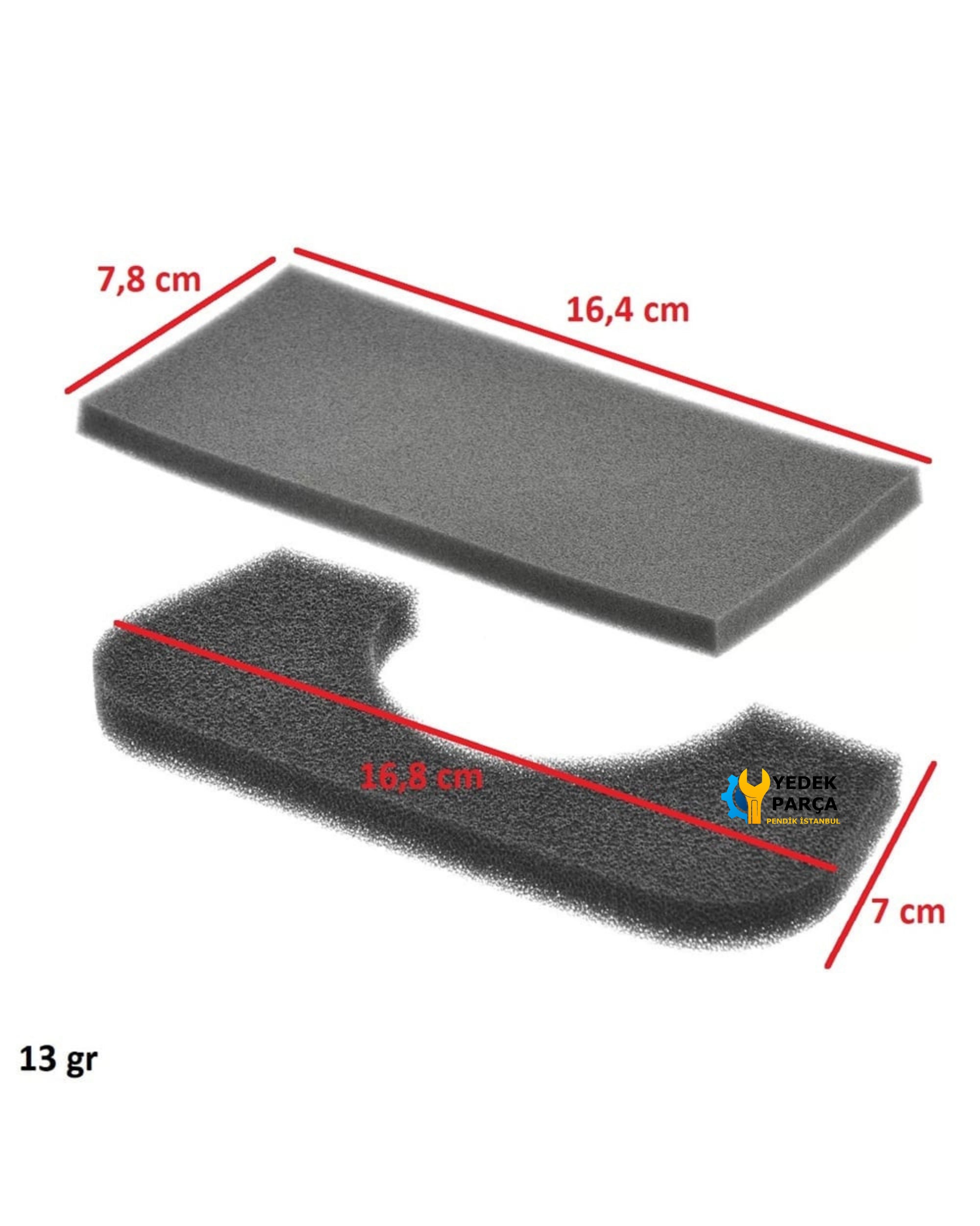 Bosch Uyumlu BSB2180/09 Elektrikli Süpürge Sünger Filtre Seti