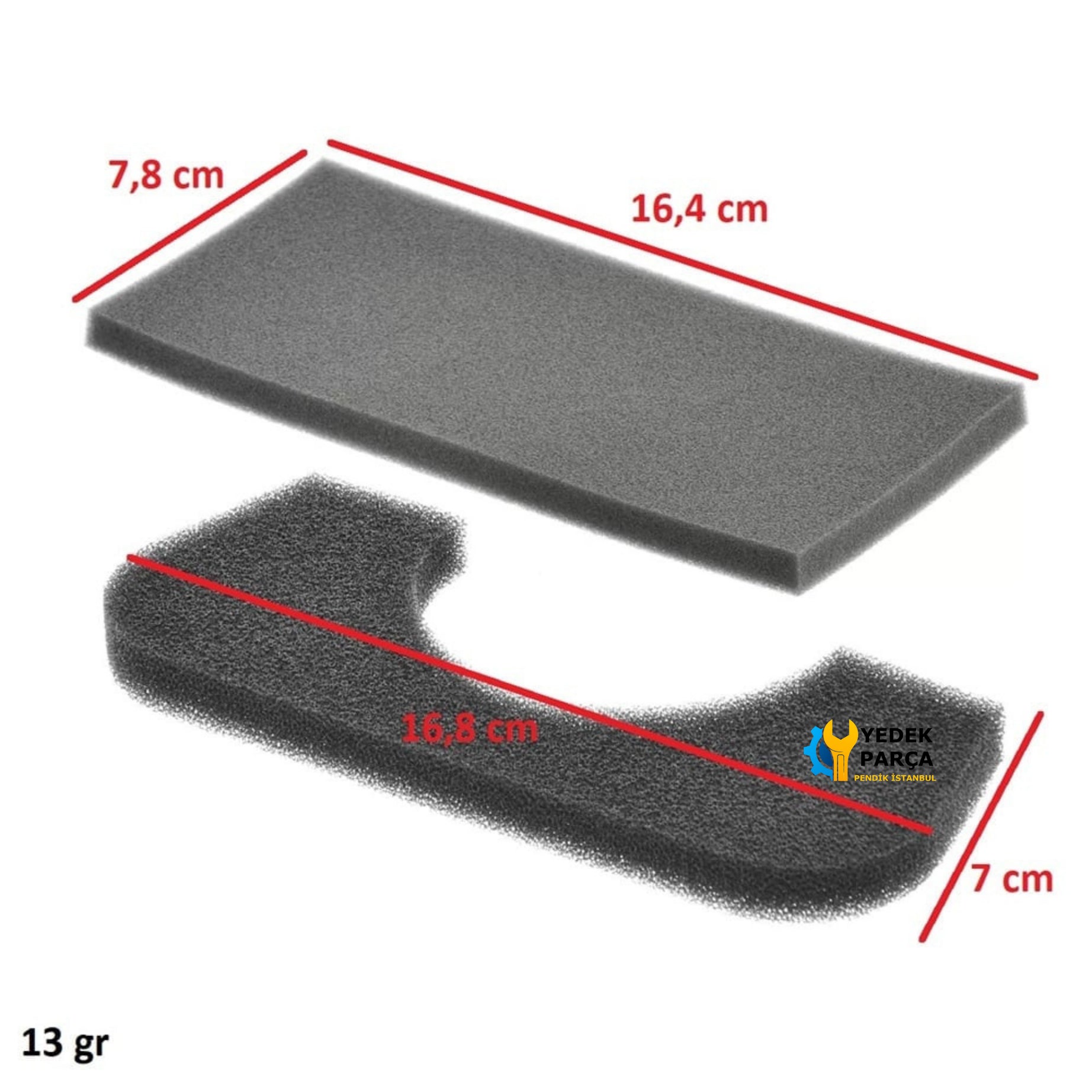 Profilo Uyumlu VS5PT00/05 Elektrikli Süpürge Sünger Filtre Seti