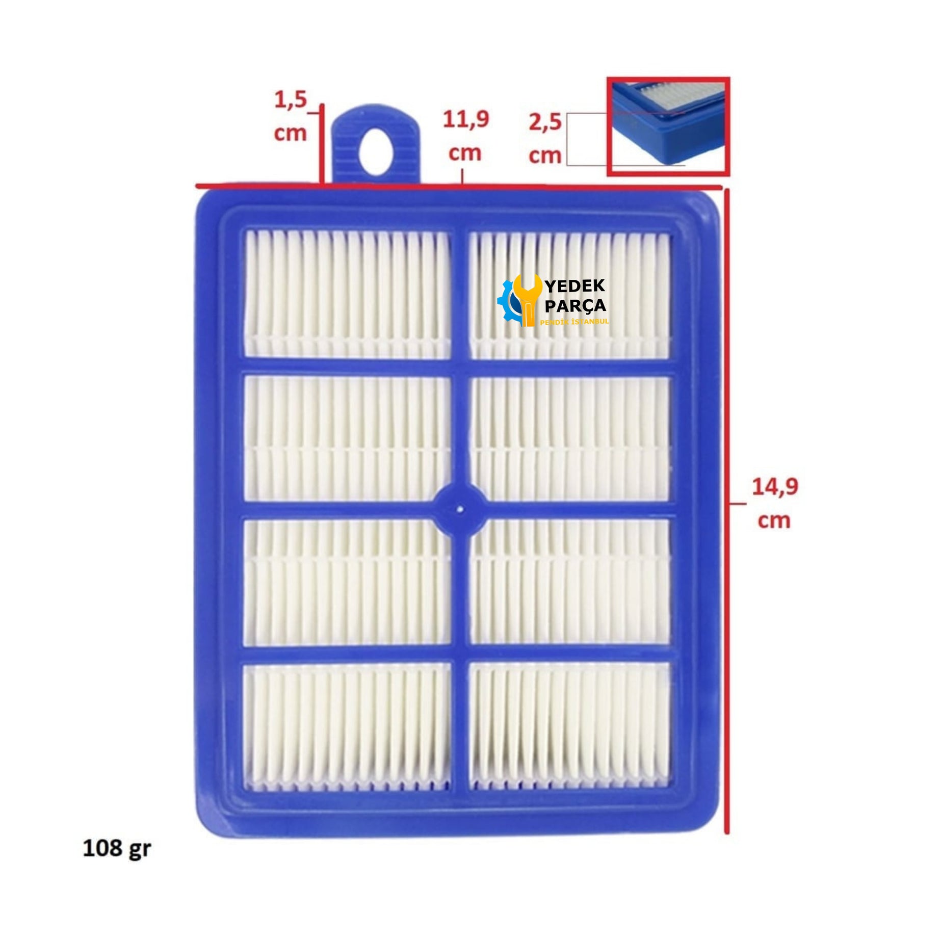 Electrolux Uyumlu Z 8200 - 8280 TwinClean Süpürge Hepa Filtre
