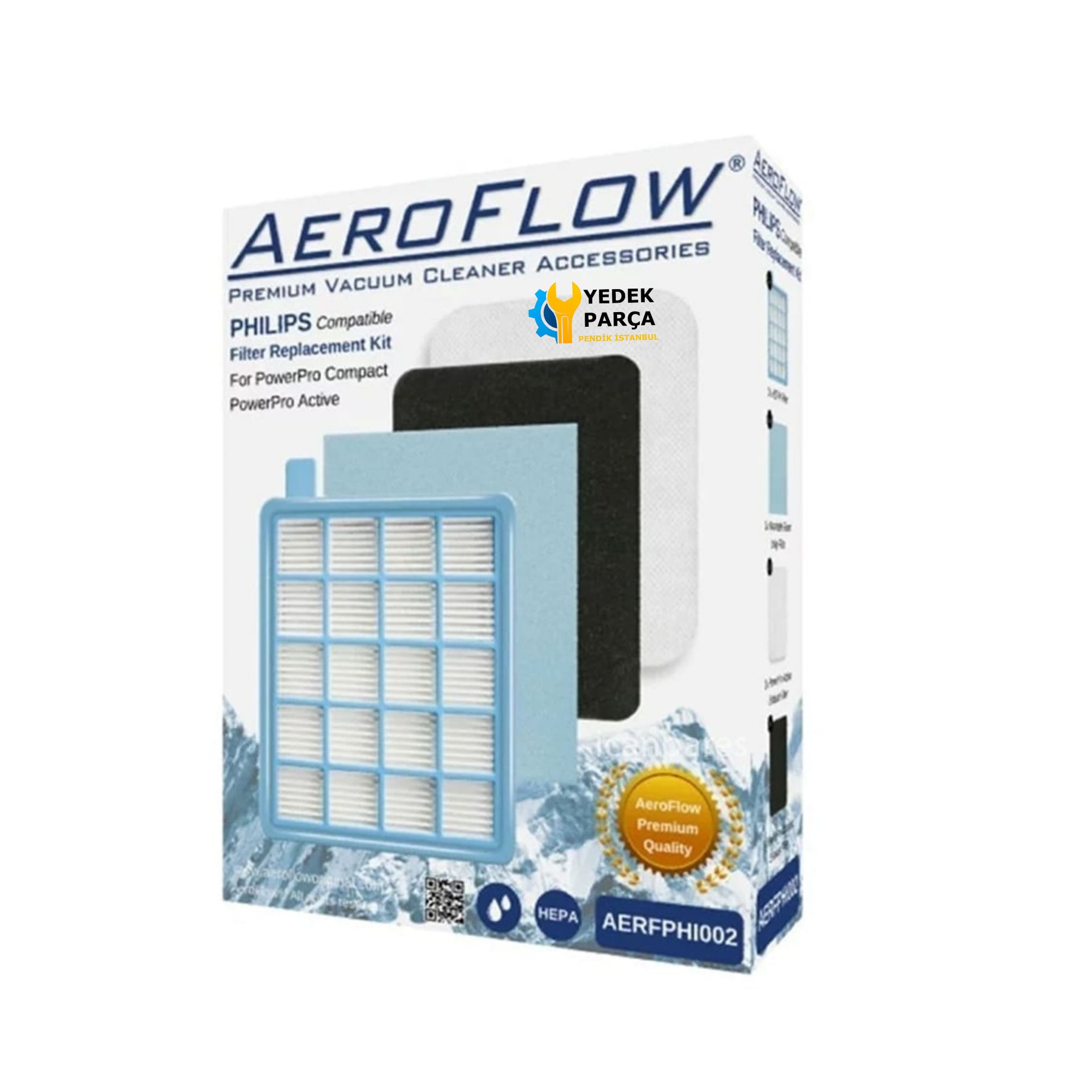 Philips Uyumlu PowerPro Active FC 8640 Süpürge Yıkanabilir Filtresi
