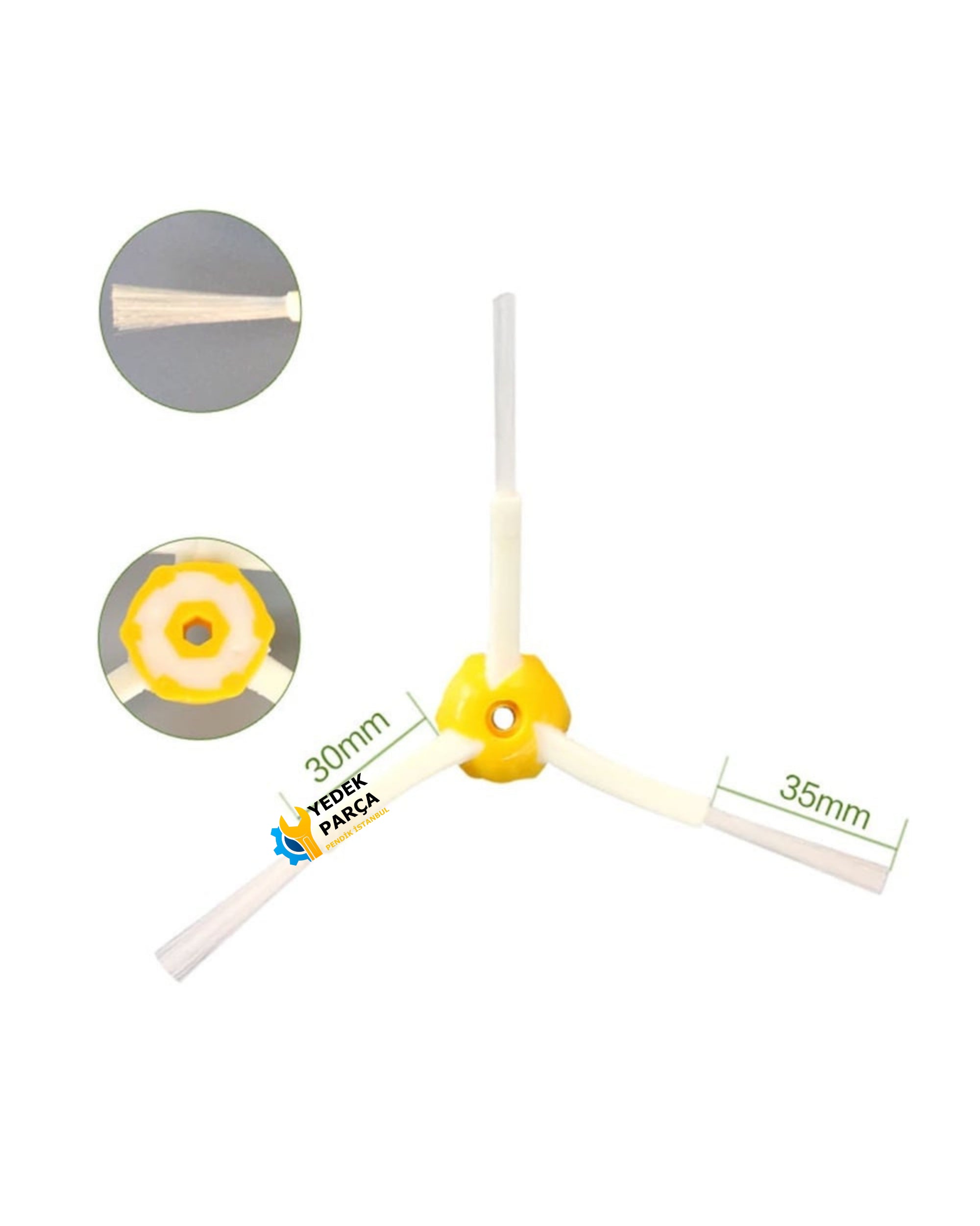 iRobot Uyumlu Roombaa 500/600/700/800/900 Serisi Süpürge Yan Fırça 3'lü Paket