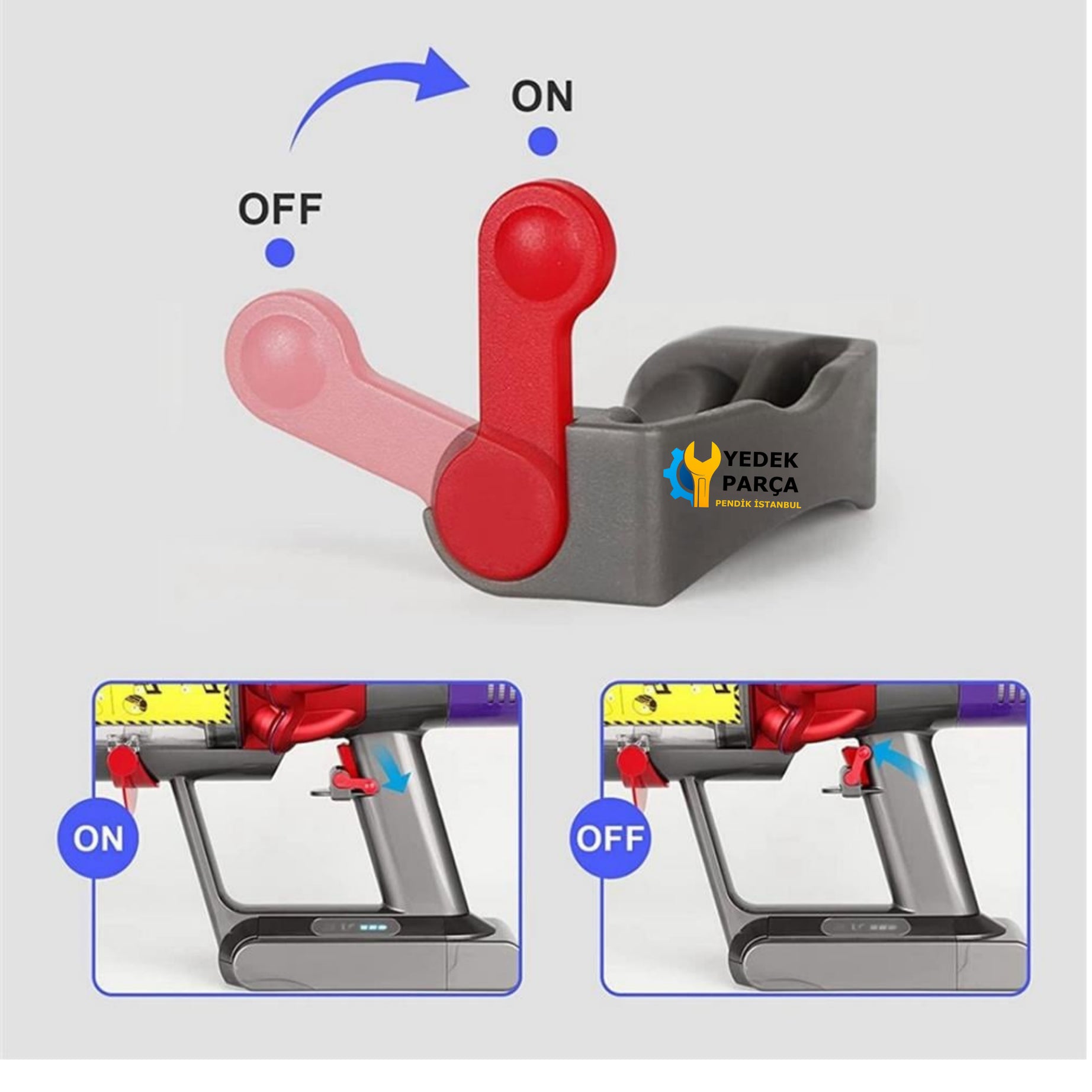 Dyson Uyumlu V8 Absolute Açma Kapama Tetik Kilidi