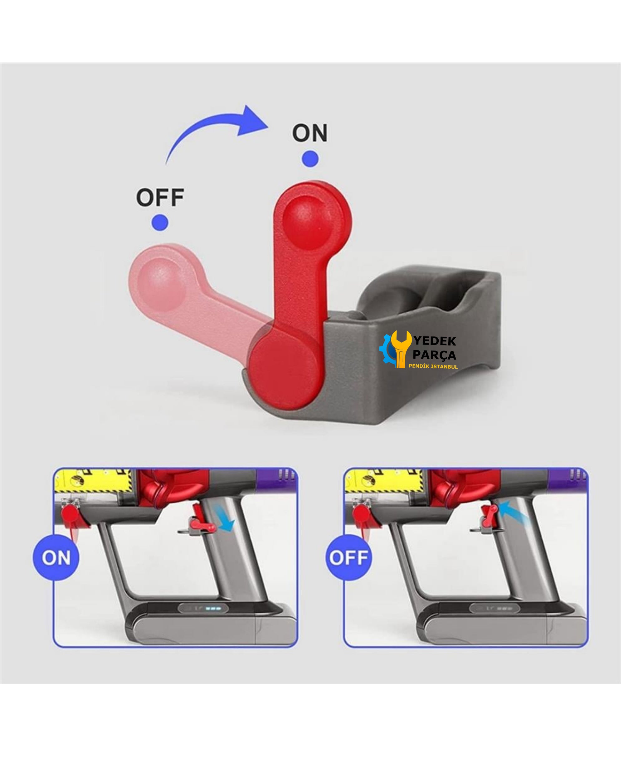 Dyson Uyumlu V8 Absolute Açma Kapama Tetik Kilidi