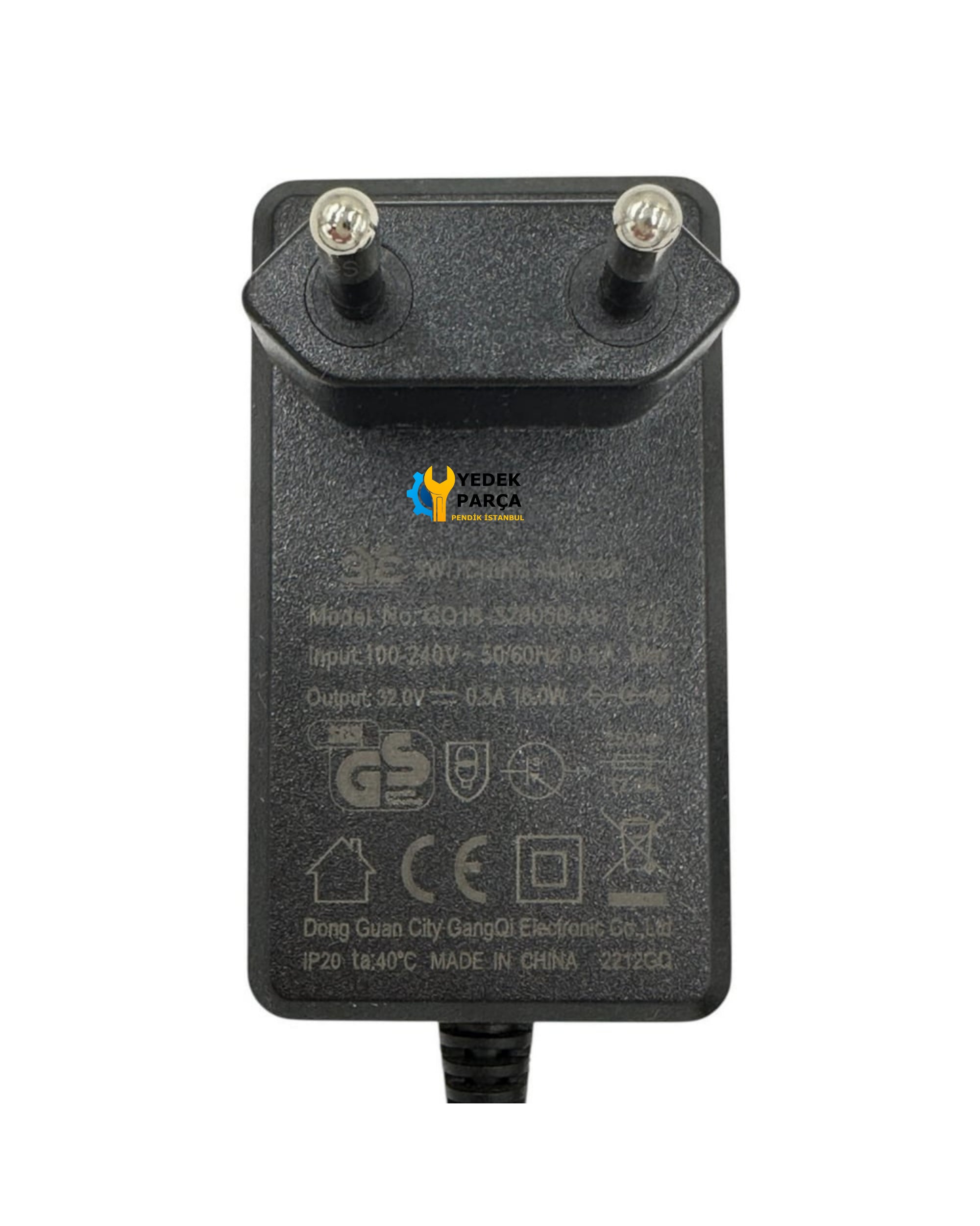 32V 0.5A 16W Şarj Adaptörü - Arçelik, Beko, Grundig, Philips, Rowenta, Karaca, Homend, Tefal ve Diğer Uyumlu Modeller