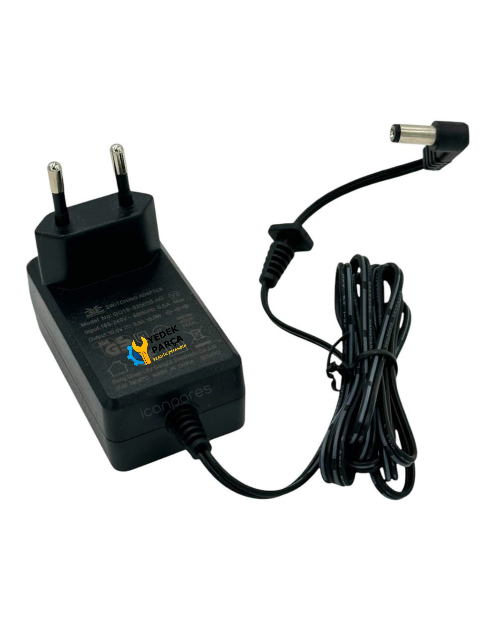 32V 0.5A 16W Şarj Adaptörü - Arçelik, Beko, Grundig, Philips, Rowenta, Karaca, Homend, Tefal ve Diğer Uyumlu Modeller