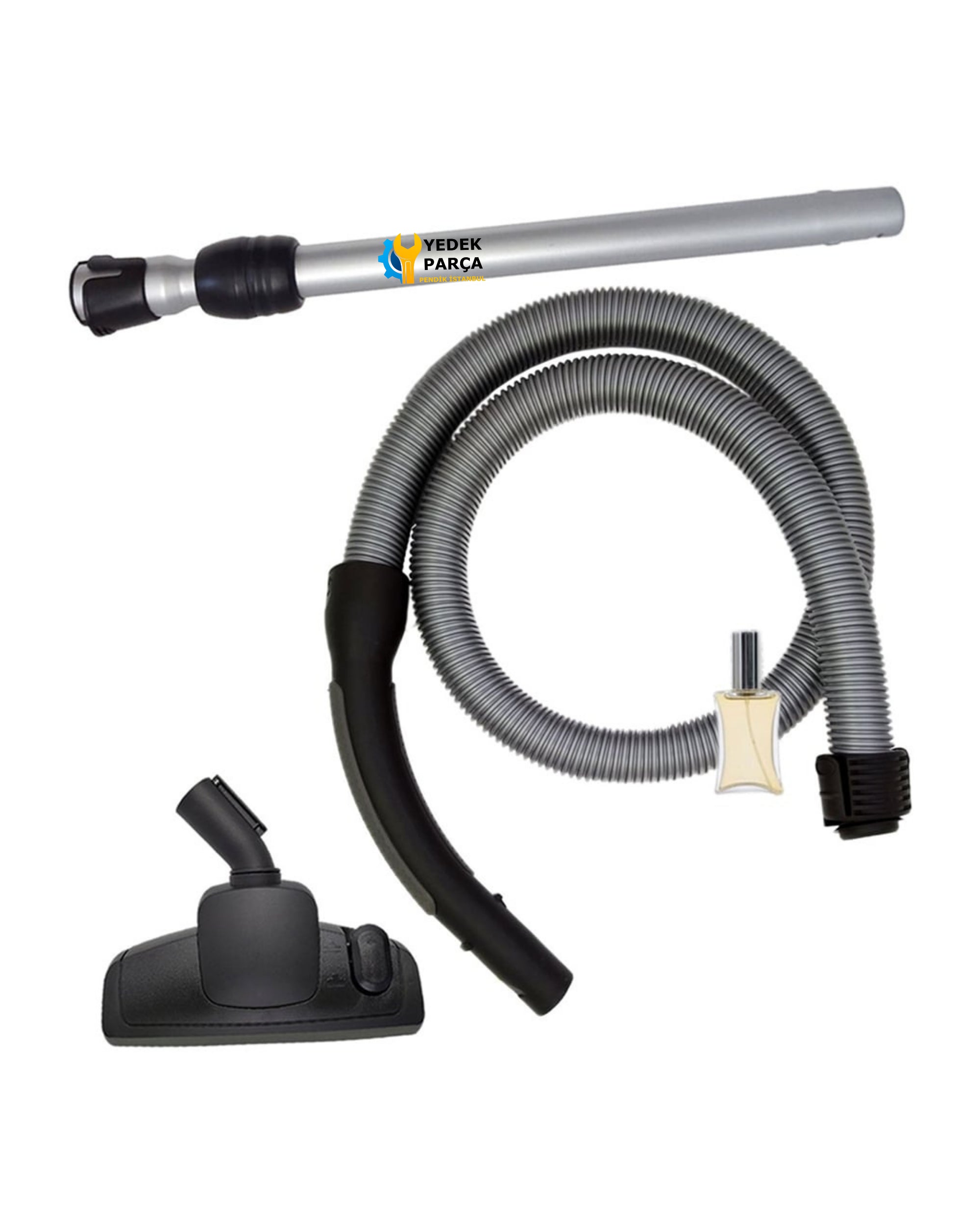 Bosch Uyumlu BSN1701RU Elektrikli Süpürge Hortumu Emici Başlık Teleskopik Boru Hediyeli