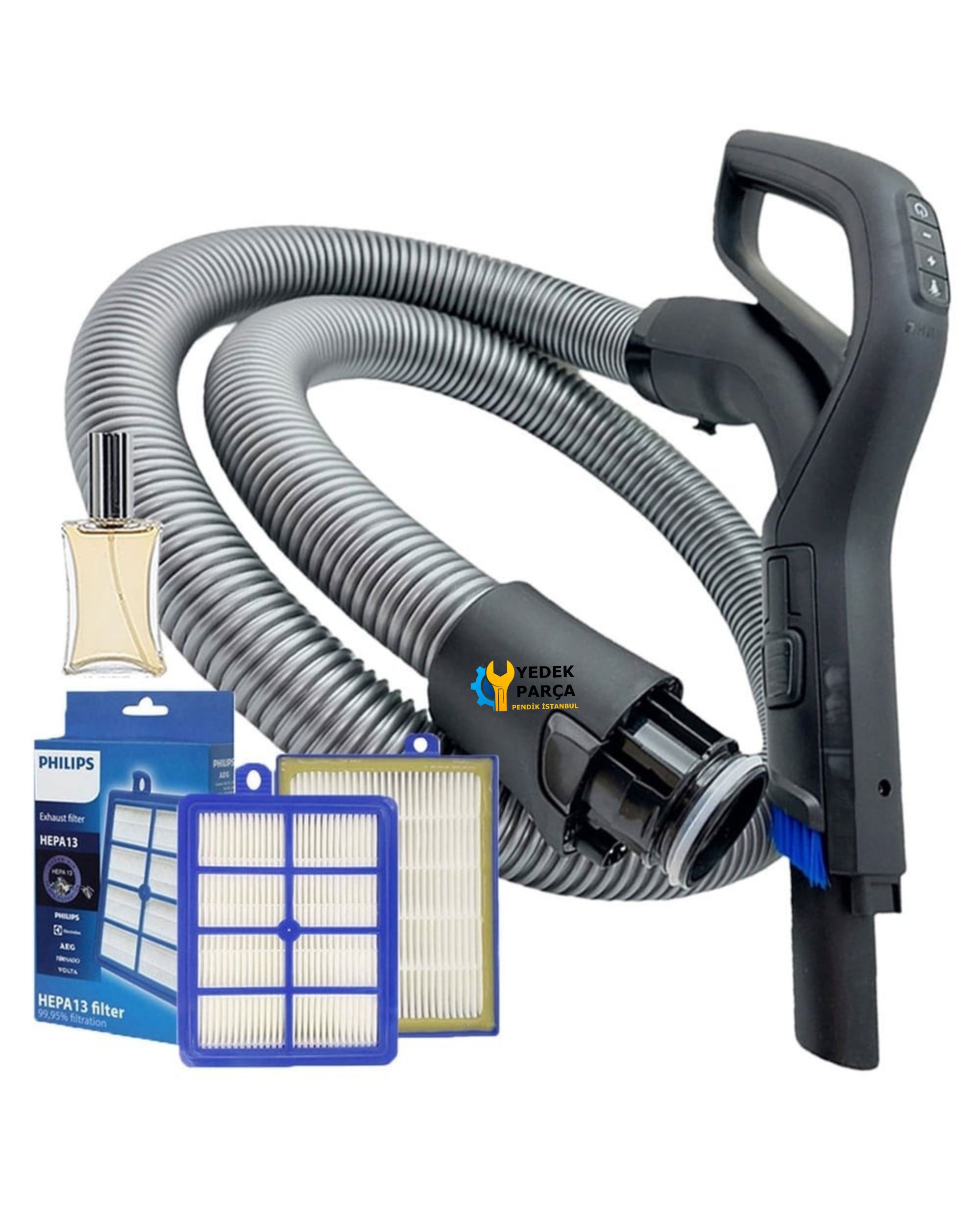 Philips Uyumlu FC 9932 Marathon Ultimate Elektrikli Süpürge Hortum ve Filtre Hediyeli