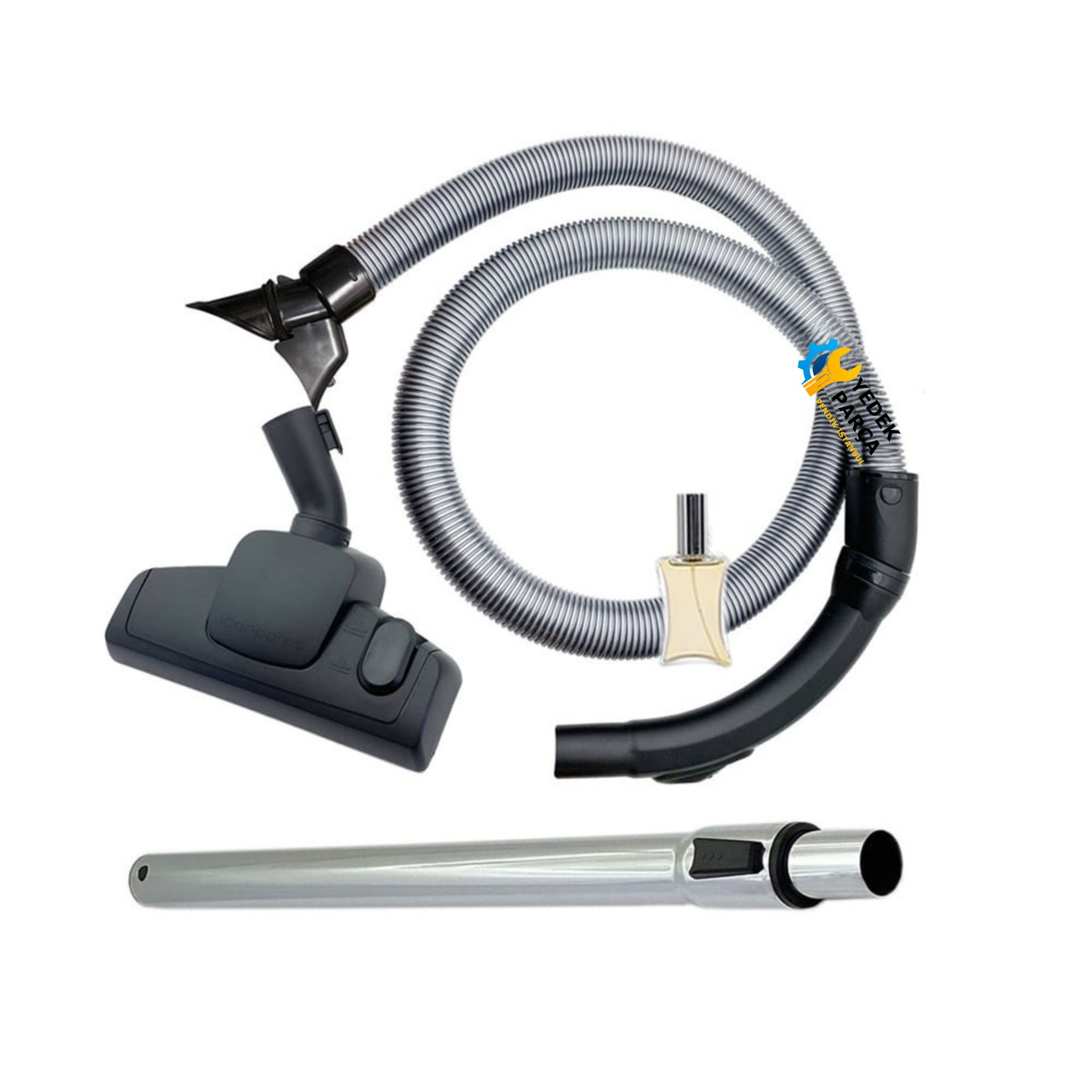 Philips Uyumlu FC 9219 Marathon Süpürge Katlanmaz Dayanıklı Güçlü Hortumu Seti Hediyeli