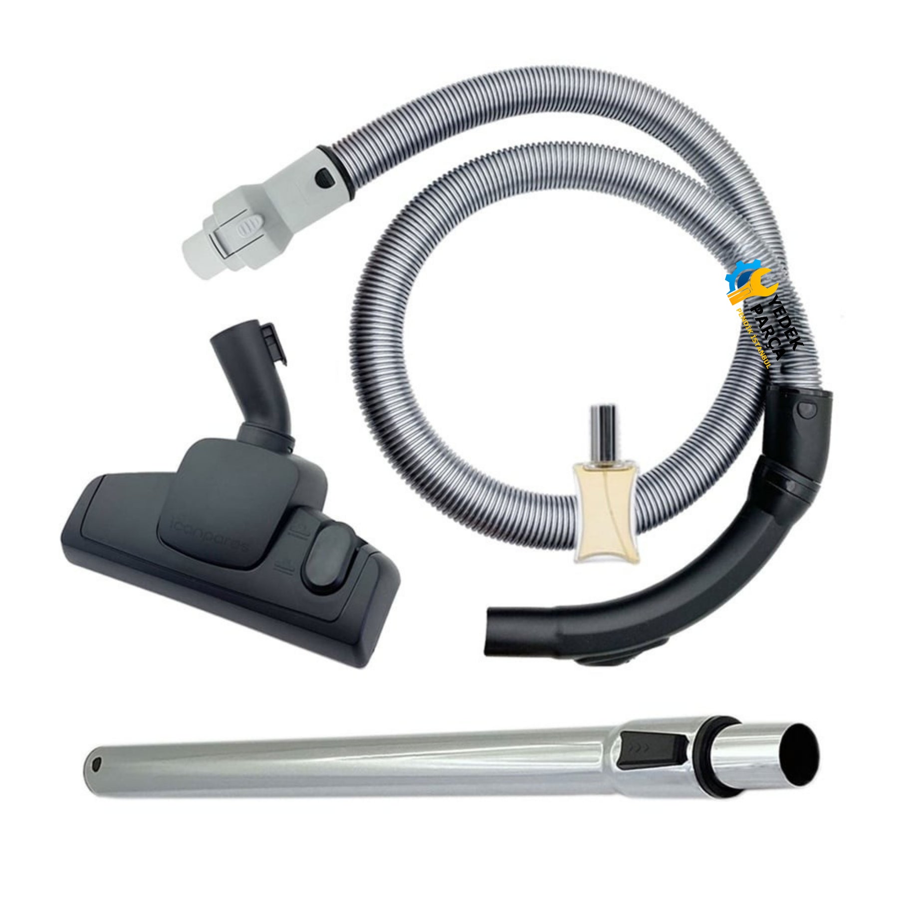 Arçelik Uyumlu S 6840 PY Orbital Katlanmaz Dayanıklı Güçlü Hortumu Seti Hediyeli