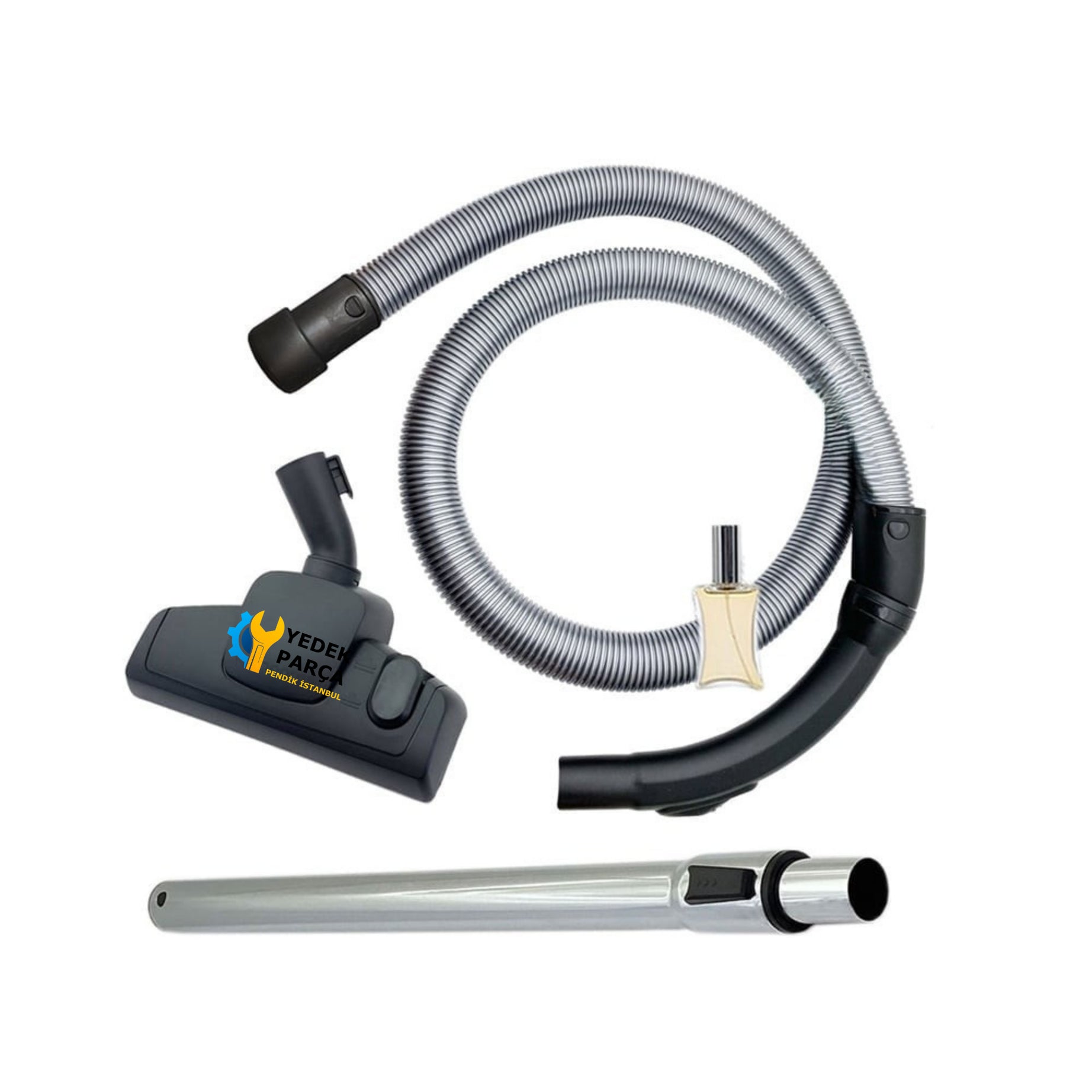 Bosch Uyumlu BMS 1300 Elektrikli Süpürge Katlanmaz Dayanıklı Güçlü Hortumu Seti KİLİTSİZ Hediyeli