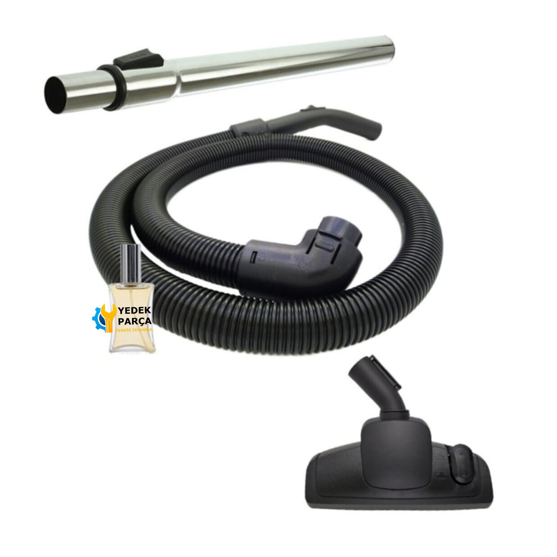 Vestel Uyumlu Varia Süpürge Hortumu Emici Başlık Teleskopik Boru Hediyeli