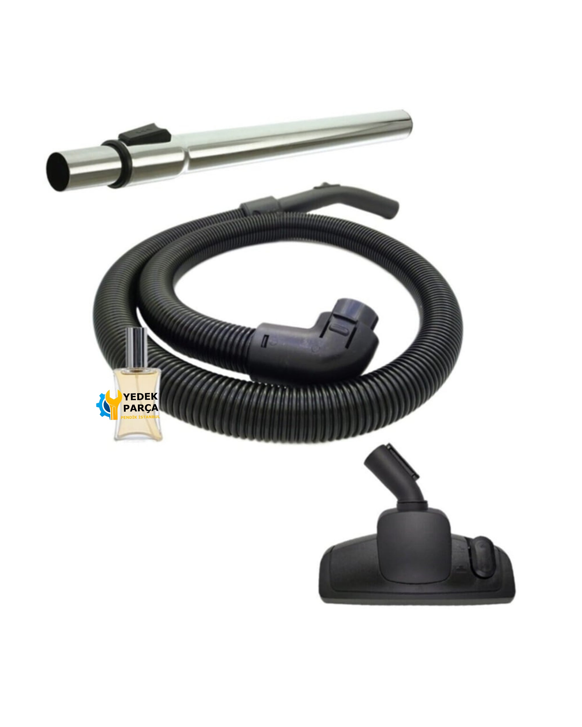 Vestel Uyumlu Varia Süpürge Hortumu Emici Başlık Teleskopik Boru Hediyeli