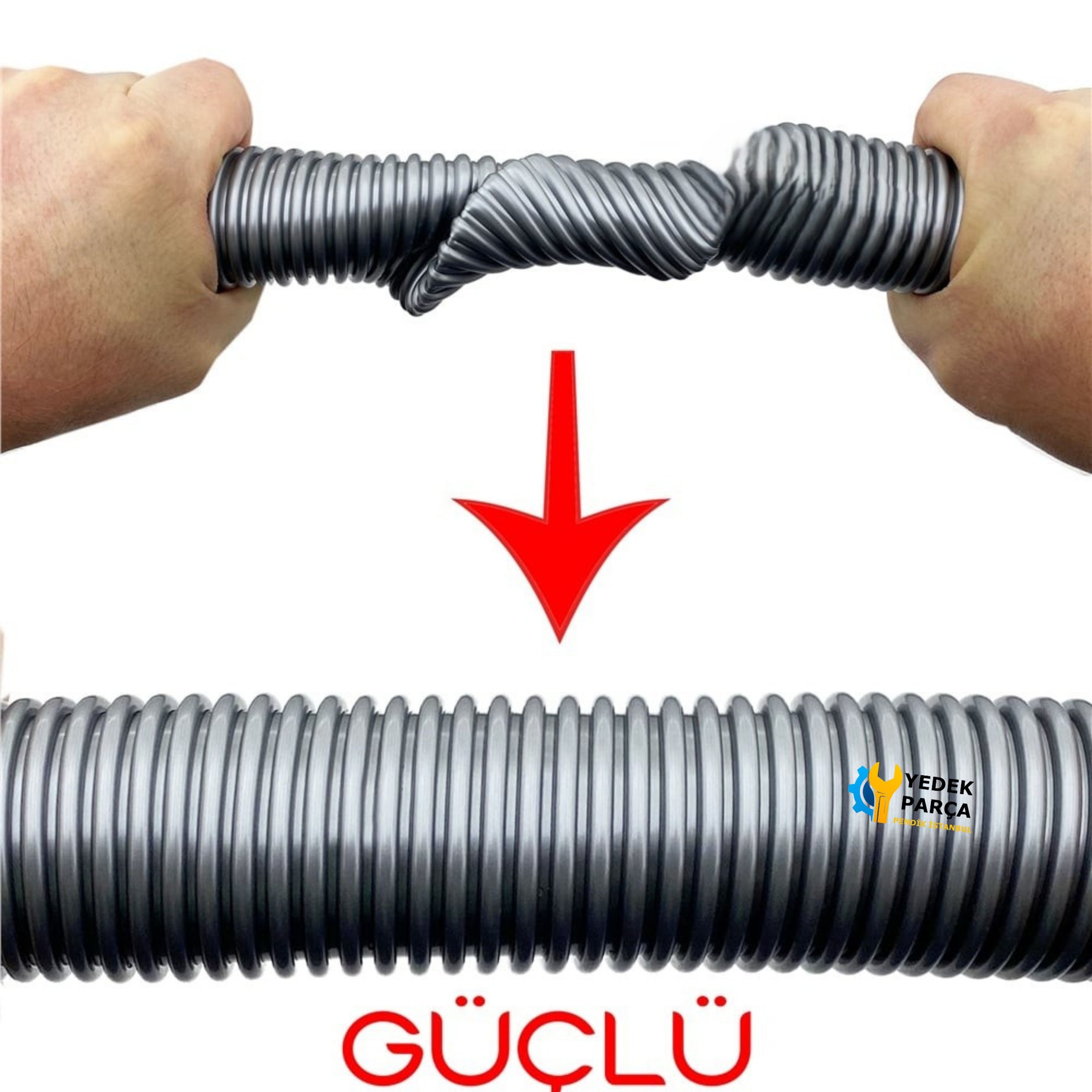 Philips Uyumlu FC 9205 Marathon Süpürge Katlanmaz Dayanıklı Güçlü Hortumu Seti