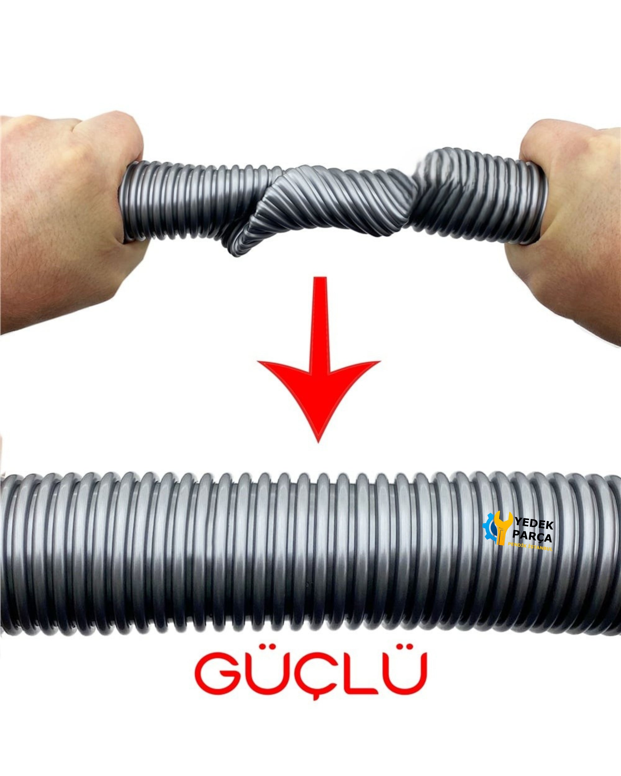 Philips Uyumlu FC 9206 Marathon Süpürge Katlanmaz Dayanıklı Güçlü Hortumu Seti