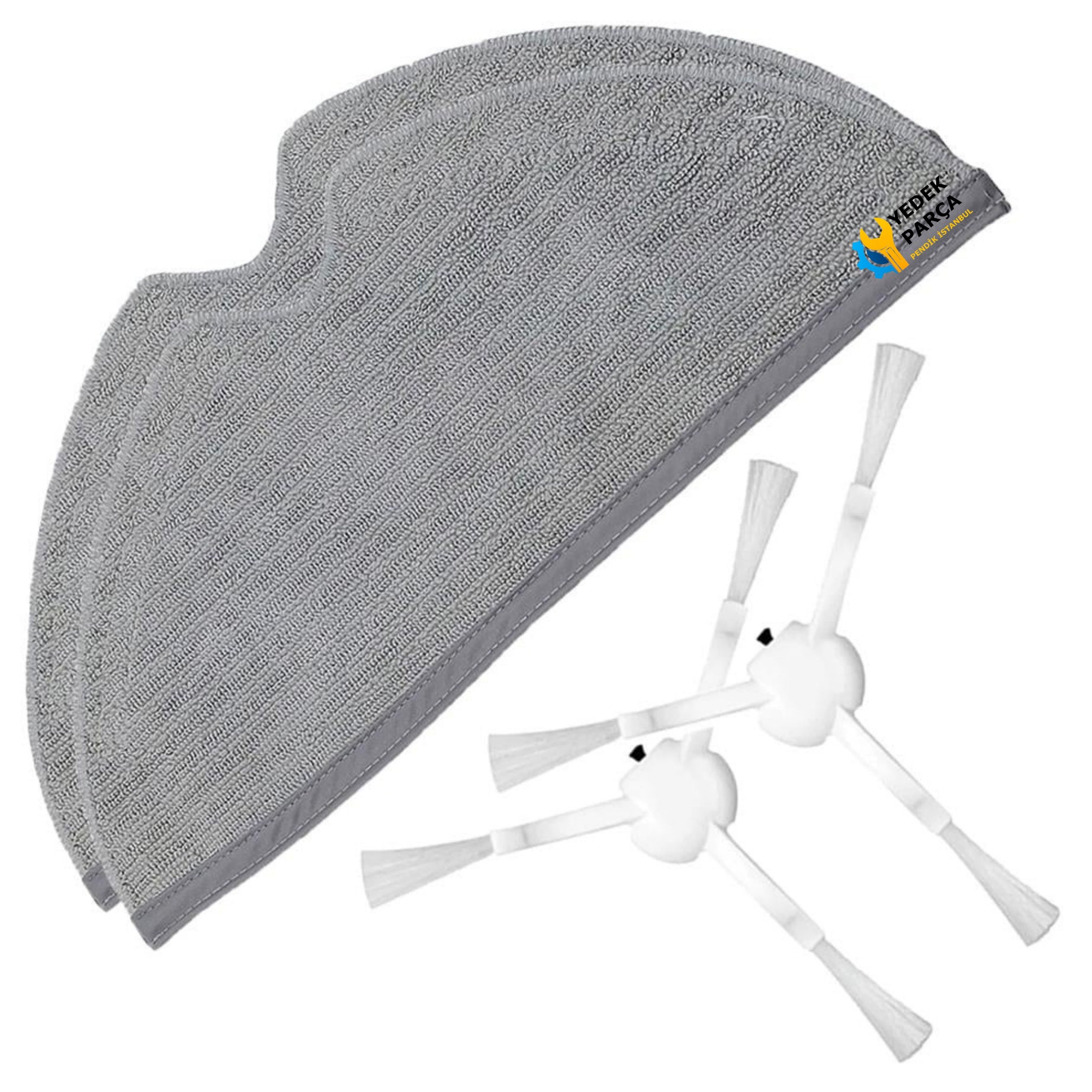 Xiaomi Uyumlu Dreame F9 Robot Süpürge Yan Fırça Mop Bezi 2 li Paket