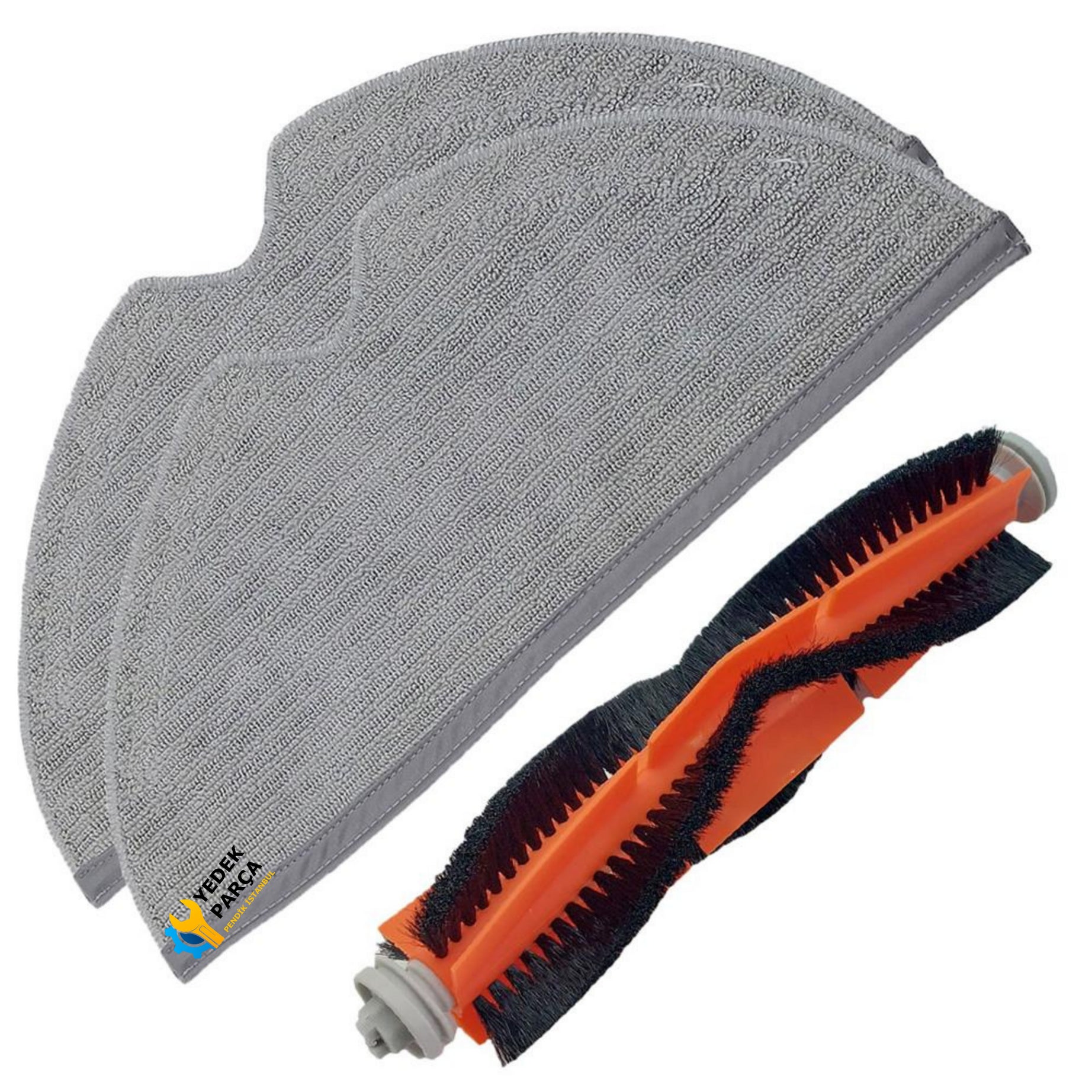Xiaomi Uyumlu Mijia Mop 1C 2C 1T Mi 2Pro+ Dreame F9 Robot Süpürge Ana Rulo Fırça Mop Bezi 2 Adet