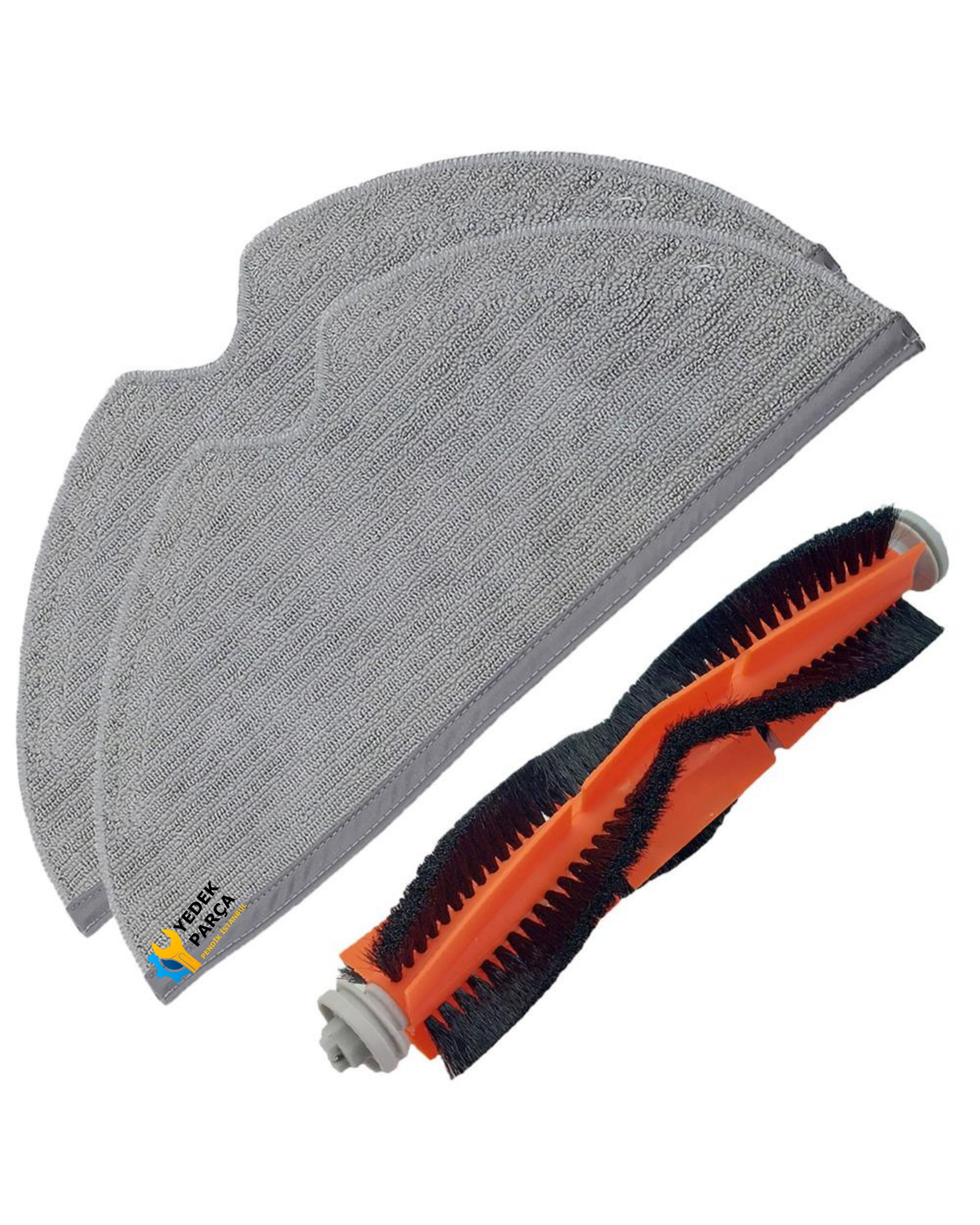 Xiaomi Uyumlu Mijia Mop 1C 2C 1T Mi 2Pro+ Dreame F9 Robot Süpürge Ana Rulo Fırça Mop Bezi 2 Adet