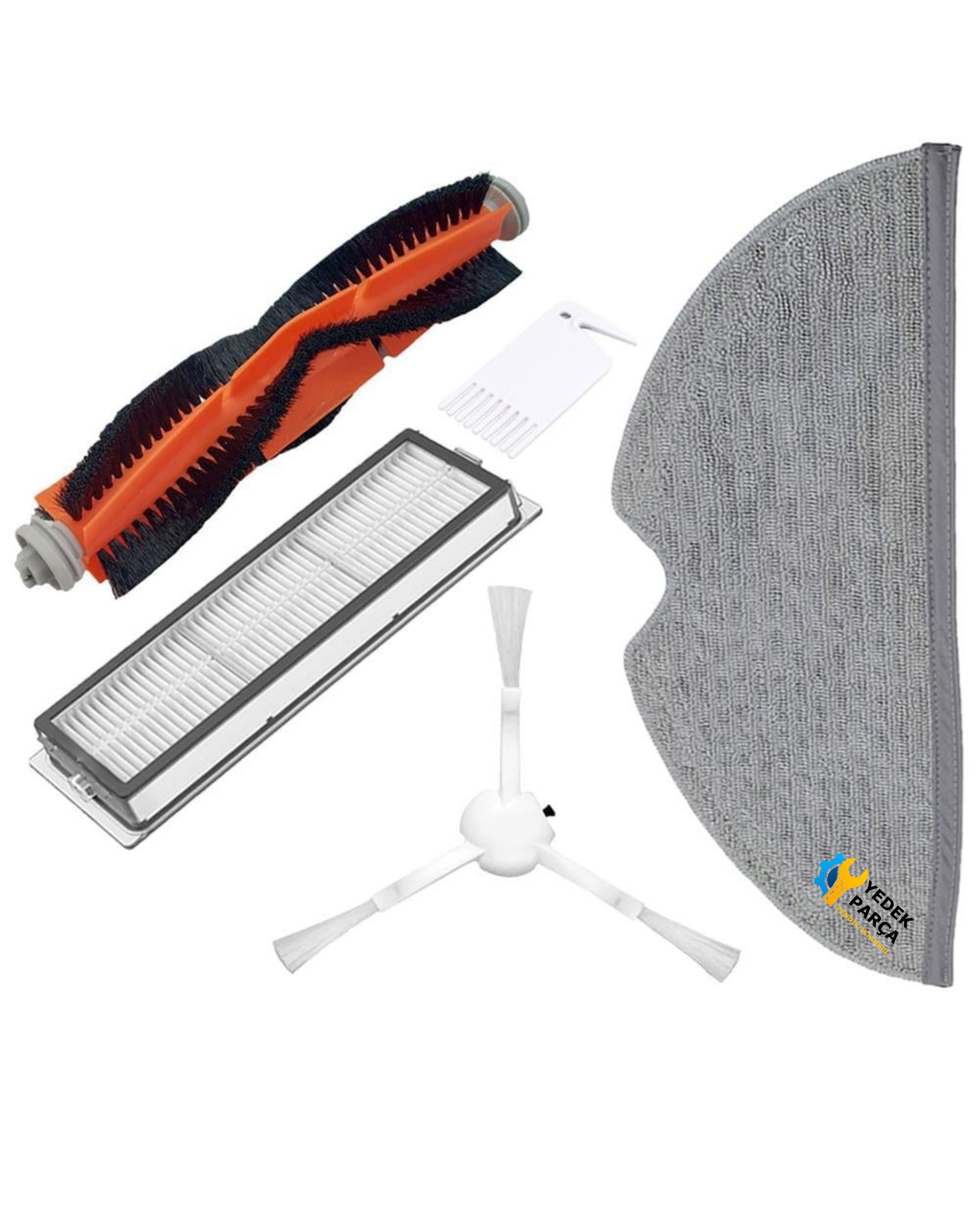 Xiaomi Uyumlu Mijia Mop 1C 2C 1T Mi 2Pro+ Dreame F9 Robot Süpürge Aksesuar Bakım Tam Set