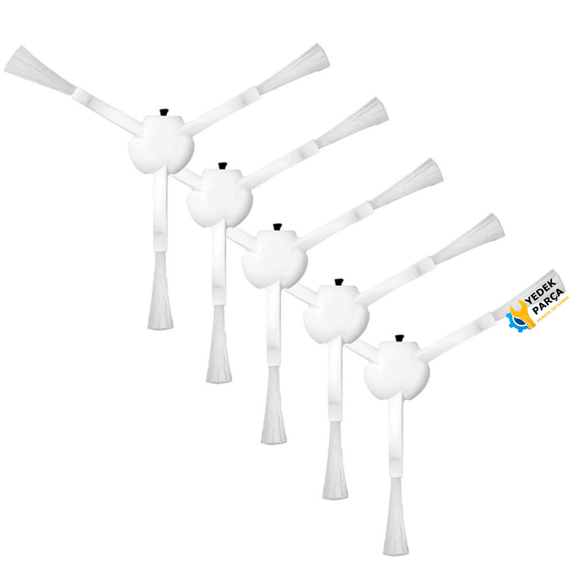 Xiaomi Uyumlu Mi Robot vakum Robot Süpürge Yan Fırça 5 Adet