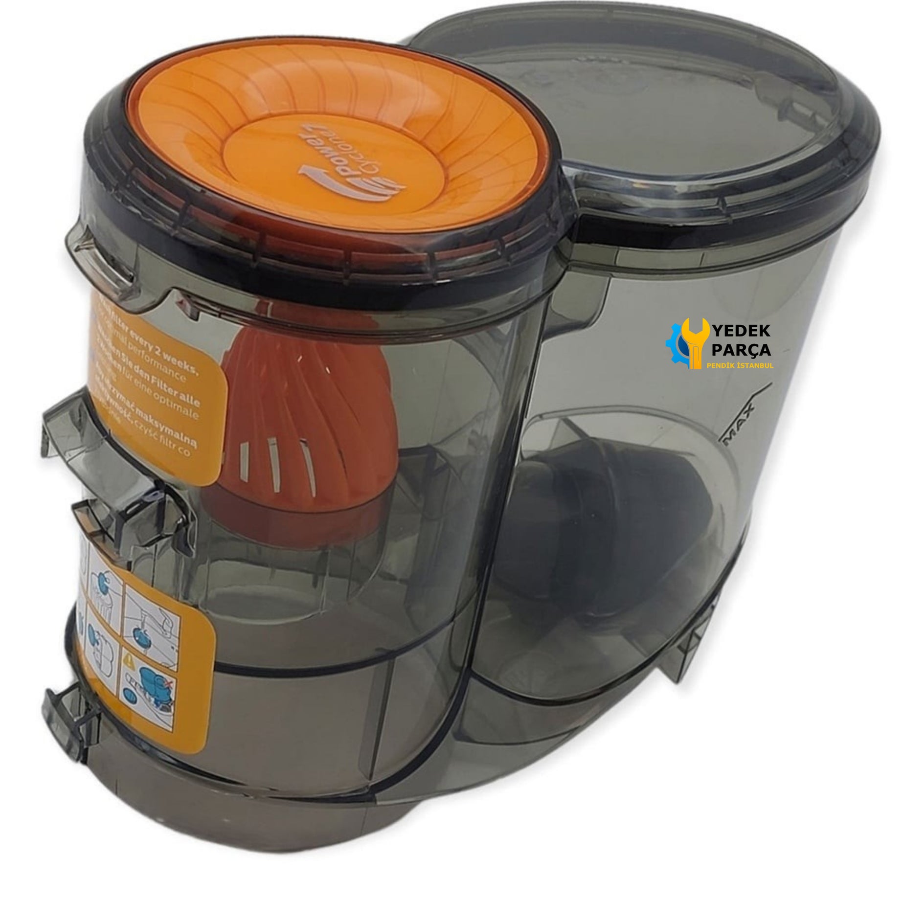 Philips Uyumlu FC6724/01 Speedpro Kablosuz Şarjlı Dikey Süpürge Süpürge Toz Haznesi