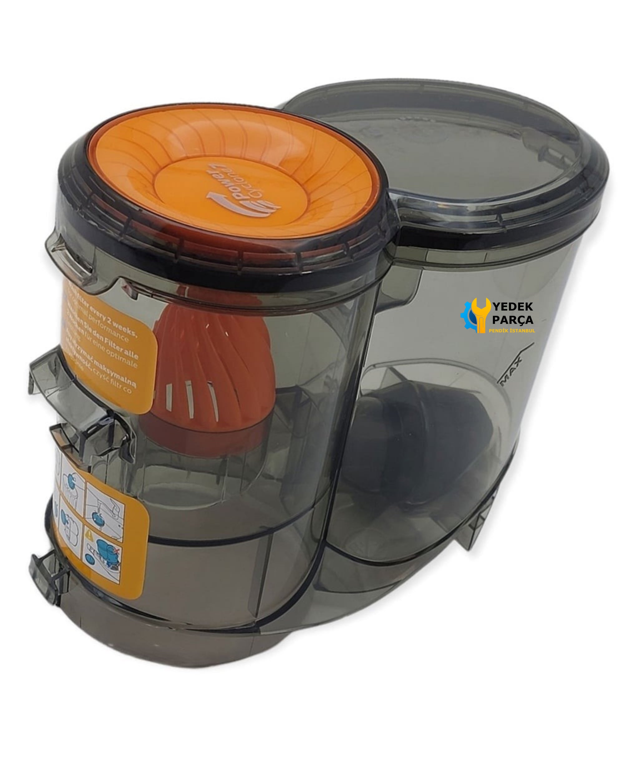 Philips Uyumlu FC6724/01 Speedpro Kablosuz Şarjlı Dikey Süpürge Süpürge Toz Haznesi