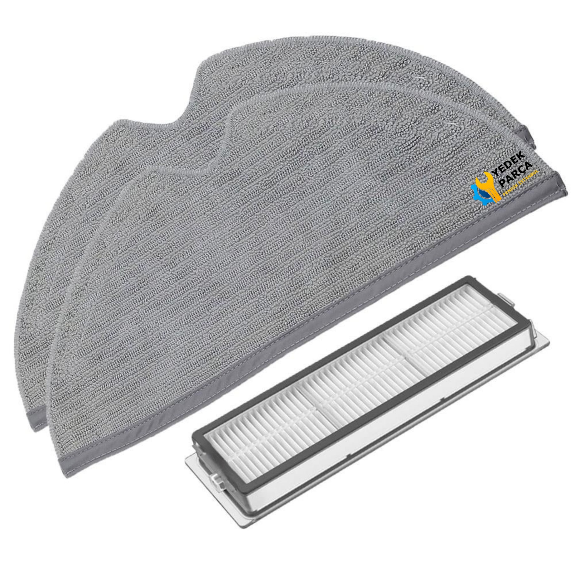 Xiaomi Uyumlu Mijia1C Robot Süpürge Hepa Filtre ve Mop Bezi 2 Adet