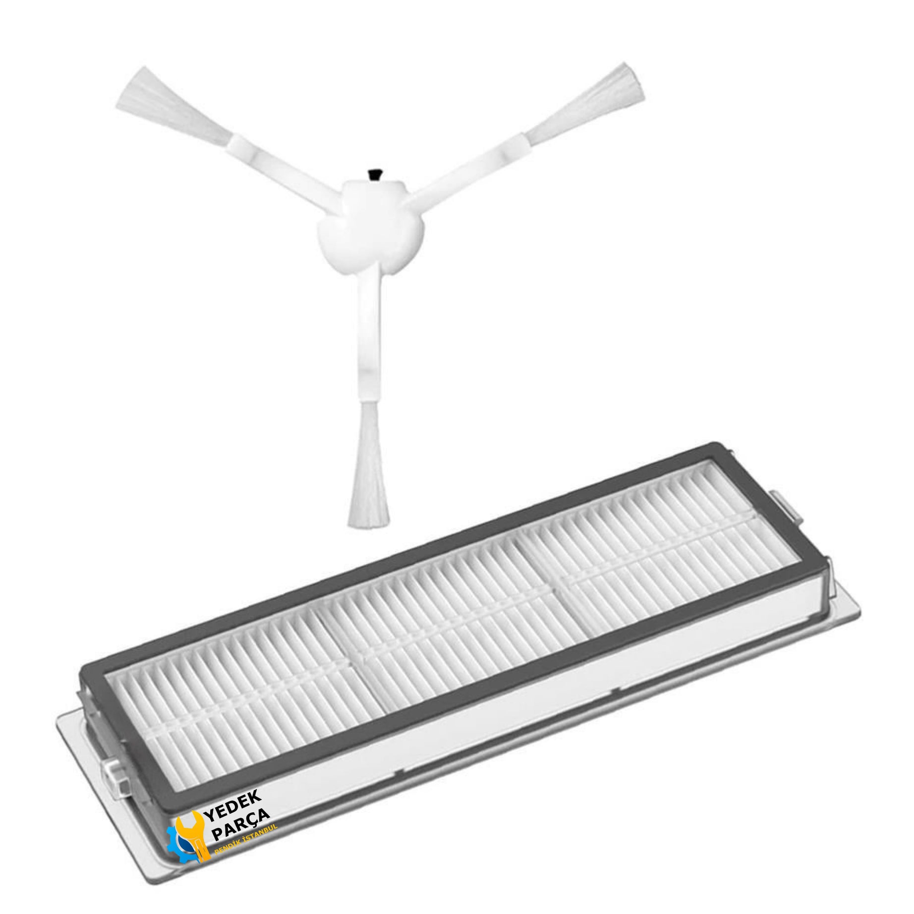 Xiaomi Uyumlu Mijia1C Robot Süpürge Hepa Filtre ve Yan Fırça