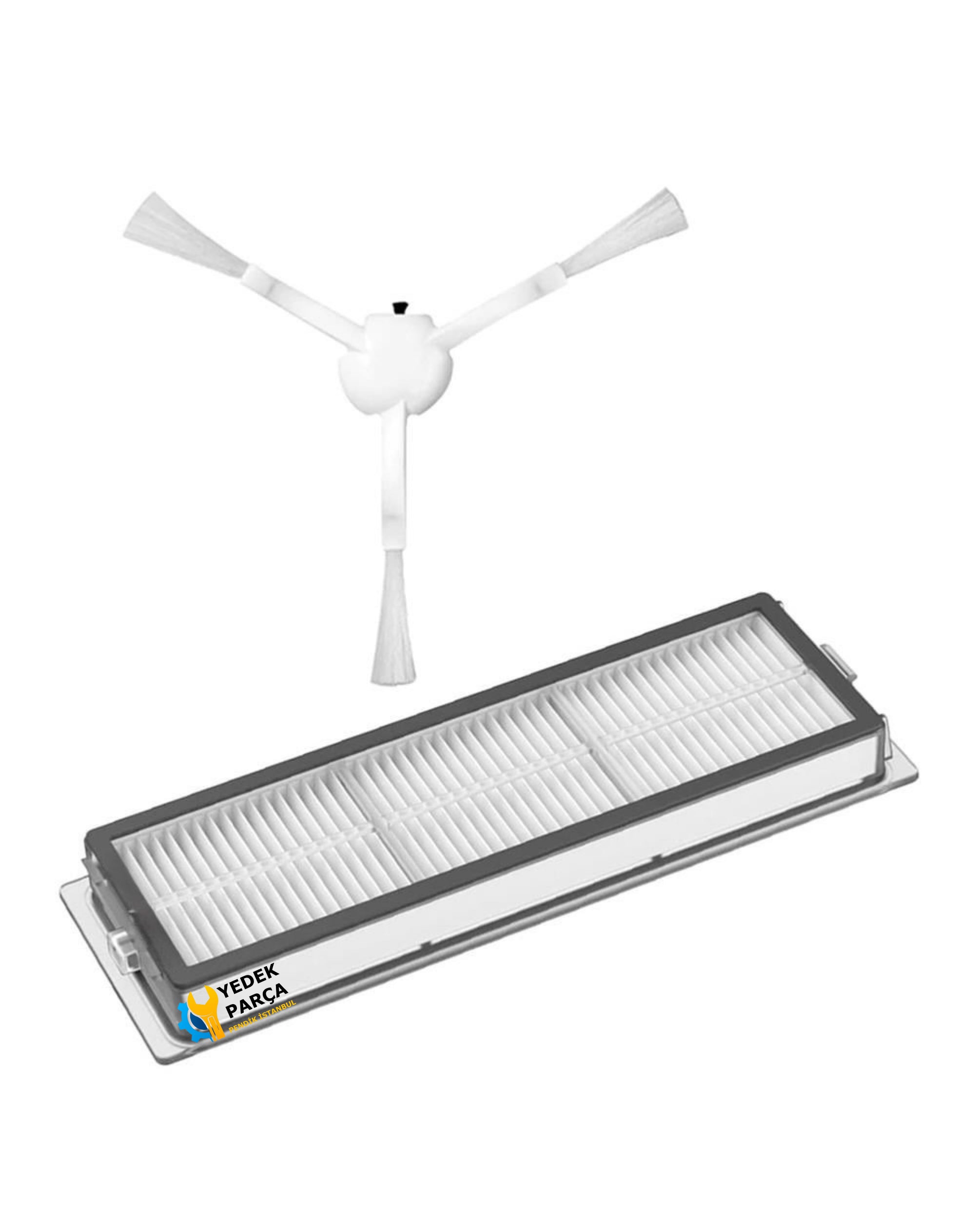 Xiaomi Uyumlu Mijia1C Robot Süpürge Hepa Filtre ve Yan Fırça