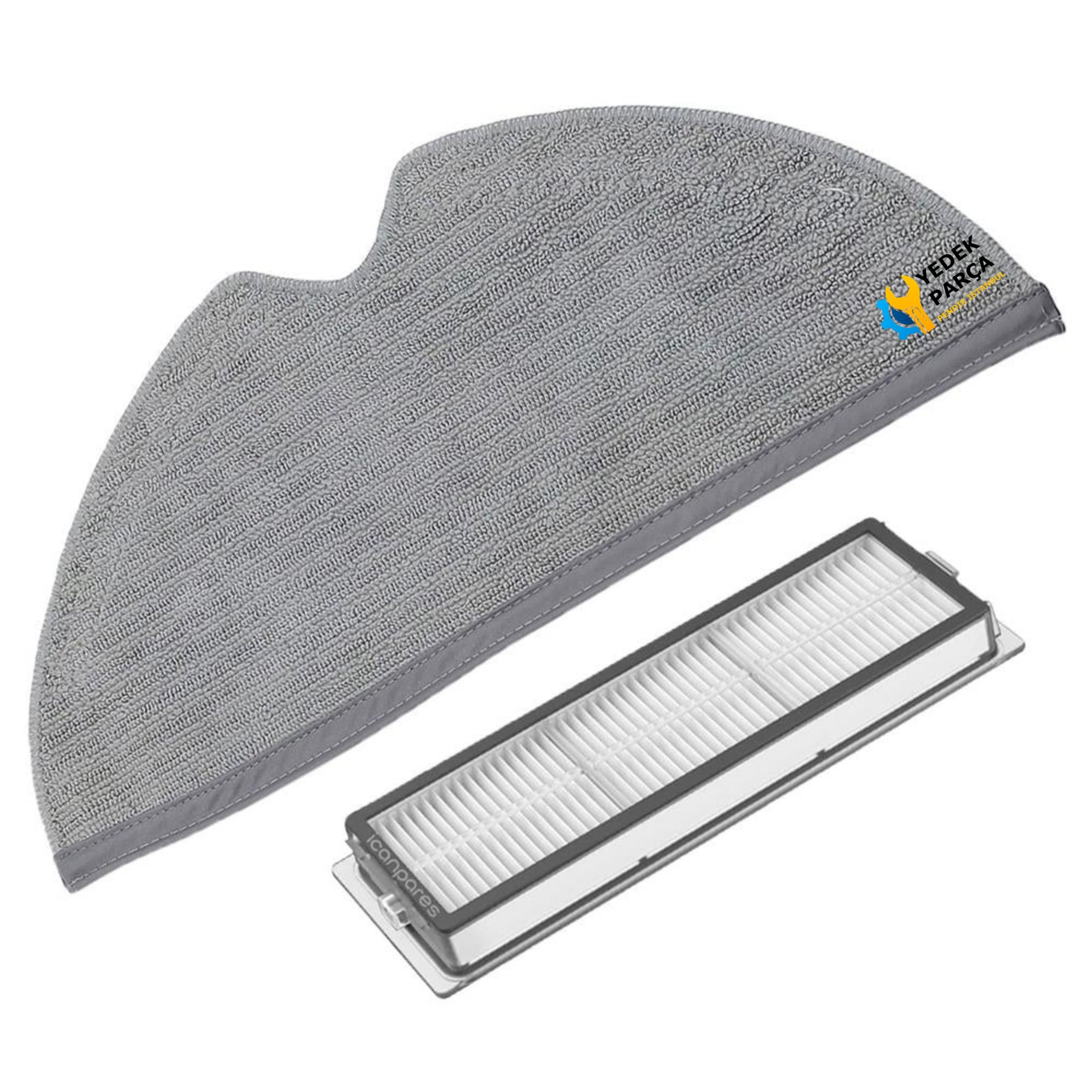 Xiaomi Uyumlu Mijia 1T Robot Süpürge Hepa Filtre ve Mop Bezi