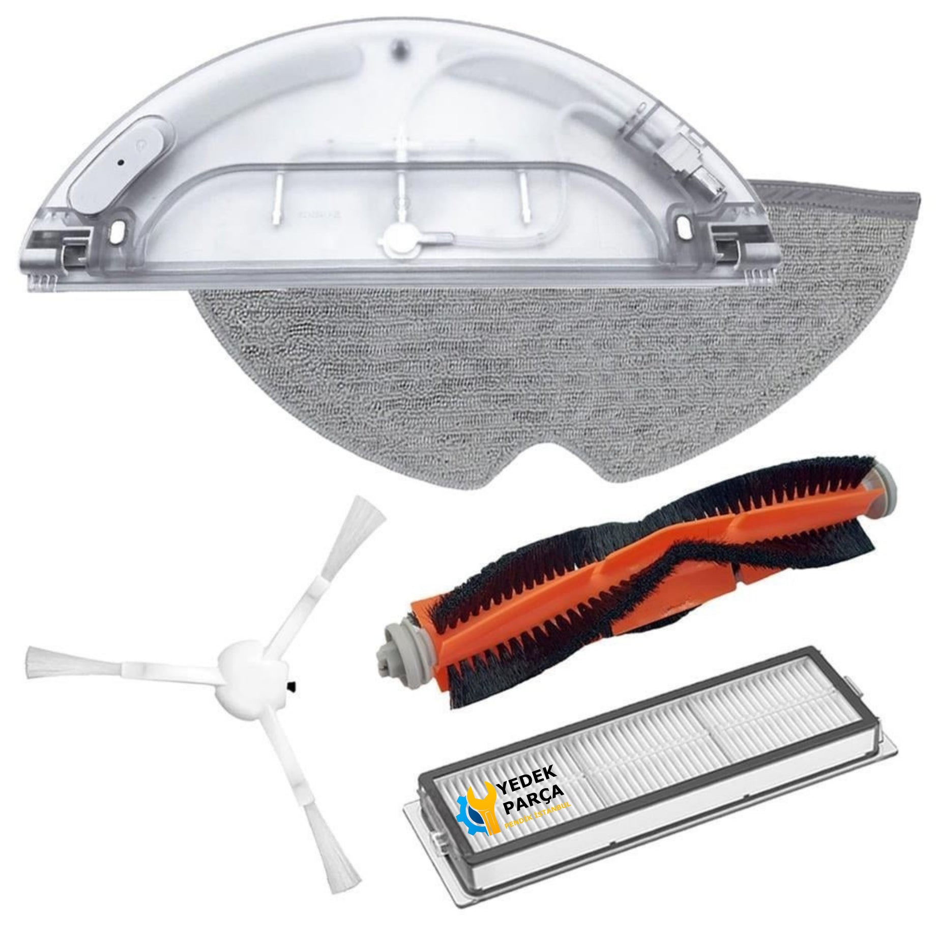 Xiaomi Vacuum Mop 1C ve 2C ile Uyumlu Robot Süpürge 5li Yedek Parça Set
