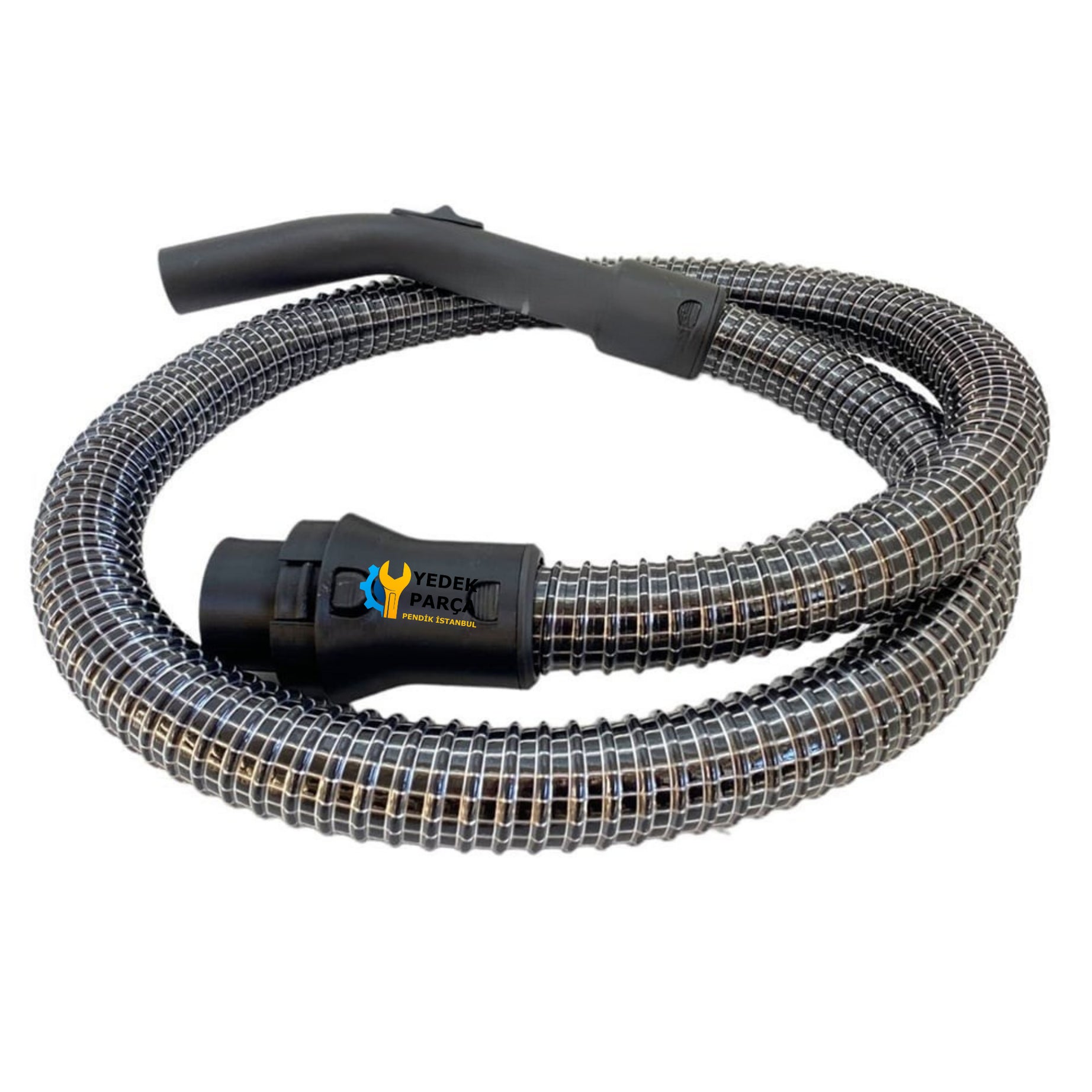 Bosch Uyumlu BSG 82480 Süpürge Çelik Telli Hortumu Başlığı Borusu