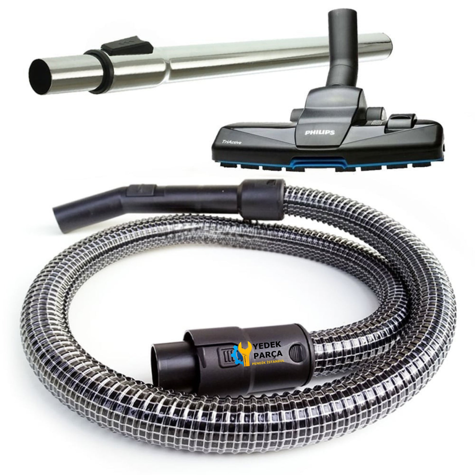 Philips Uyumlu FC 9533 Çelik Telli Hortum TriActive Başlık Boru