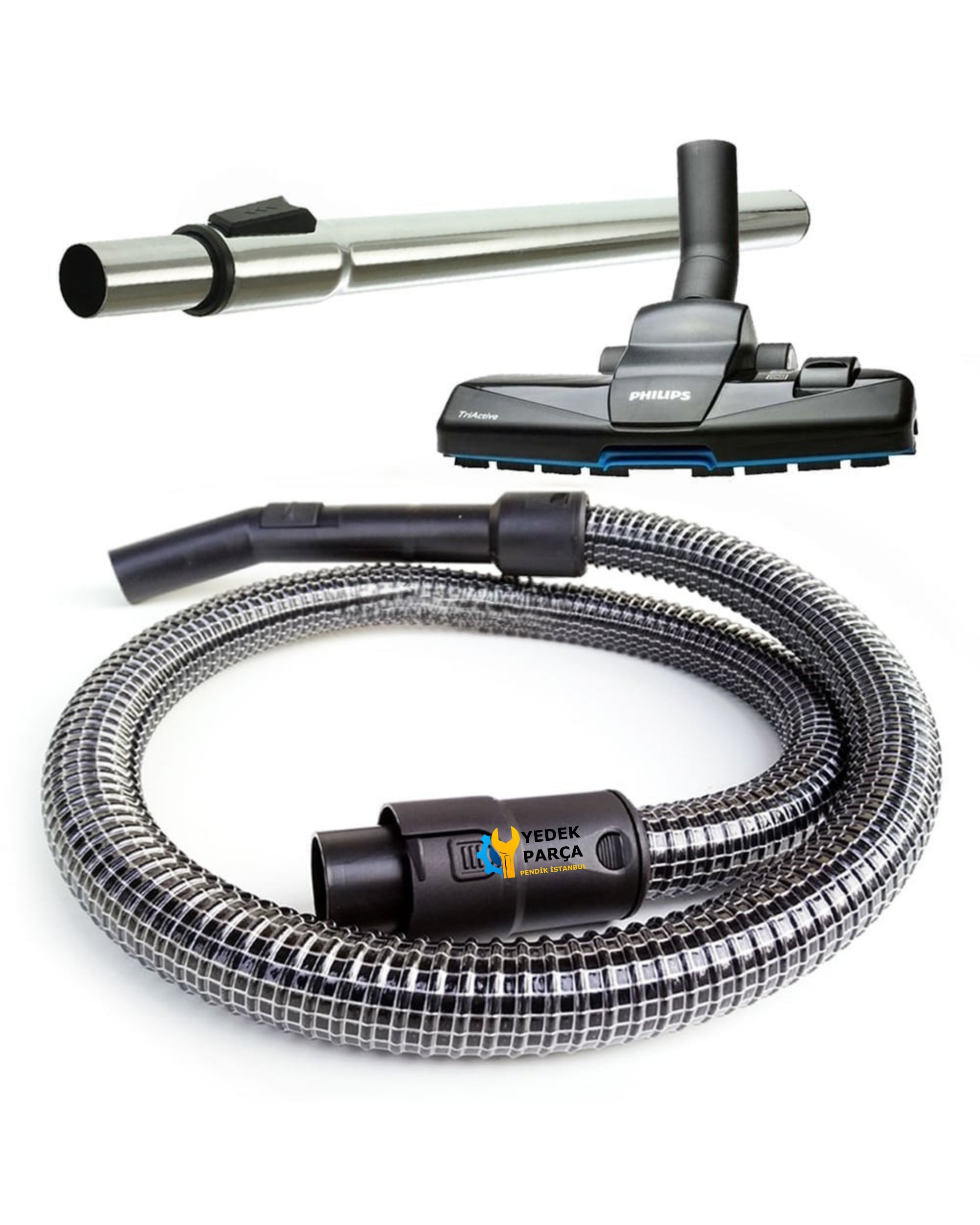 Philips Uyumlu FC 8672 Çelik Telli Hortum TriActive Başlık Boru