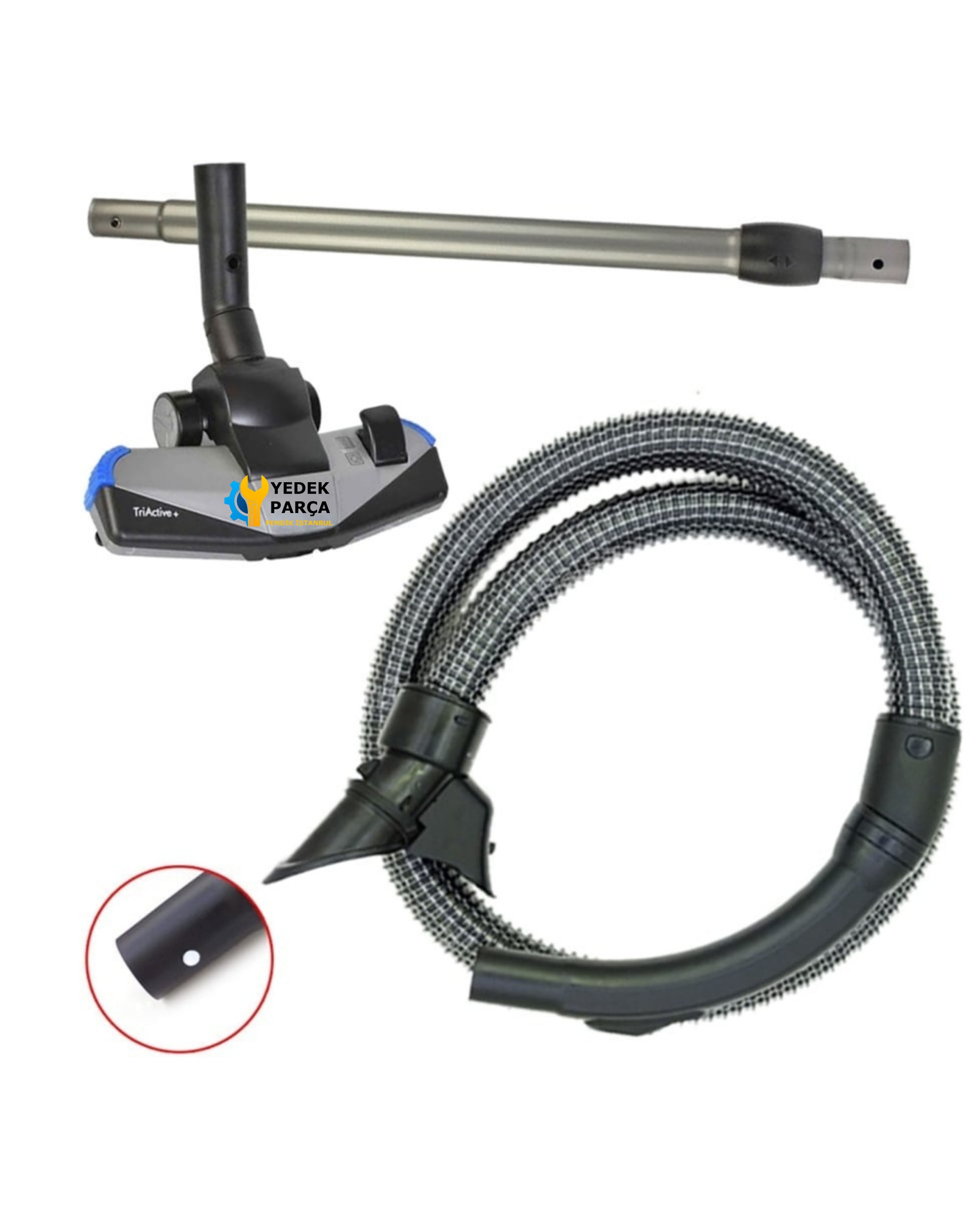 Philips Uyumlu FC 9217 Marathon Telli Hortumu TriActive Başlık Borusu