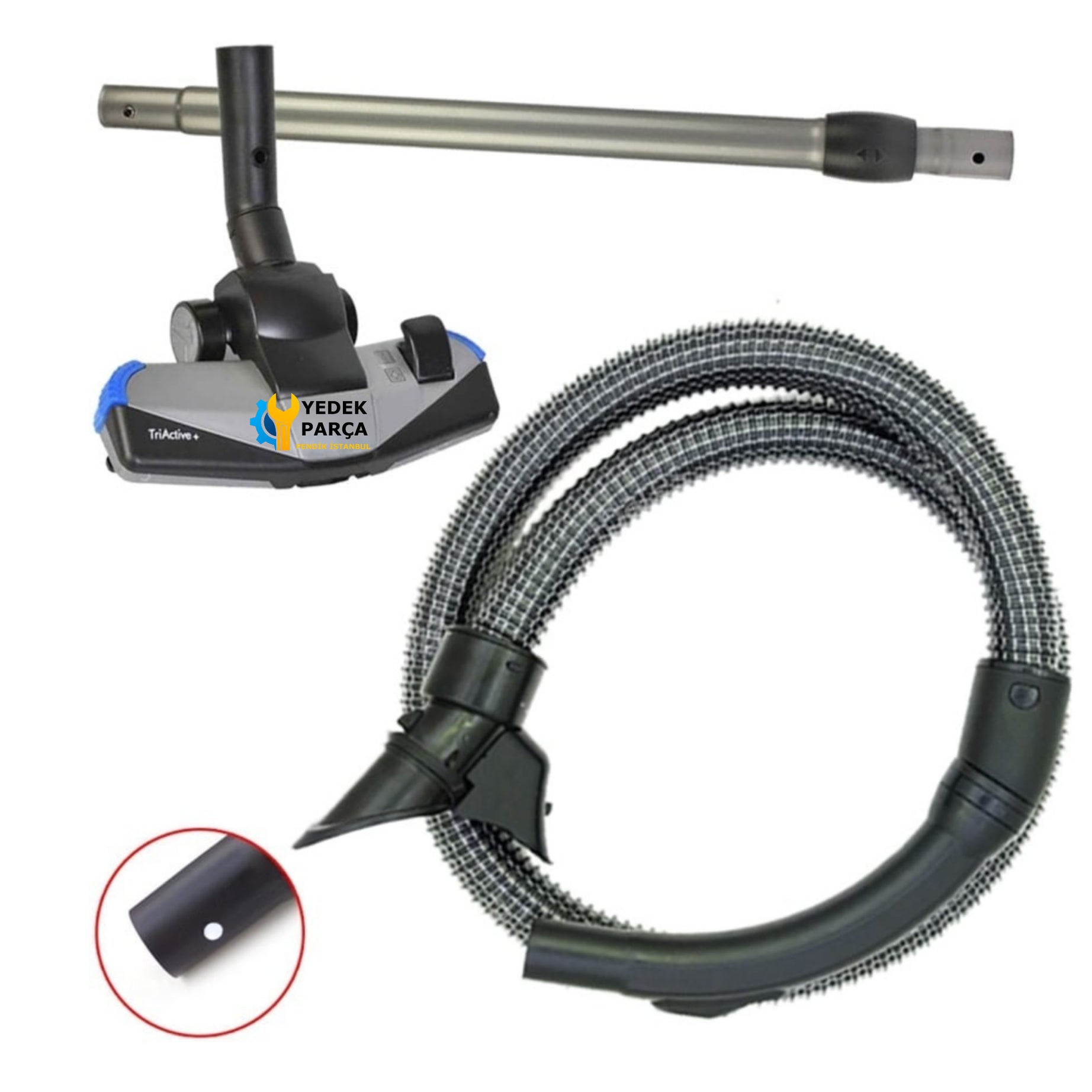 Philips Uyumlu FC 9219 Marathon Telli Hortumu TriActive Başlık Borusu