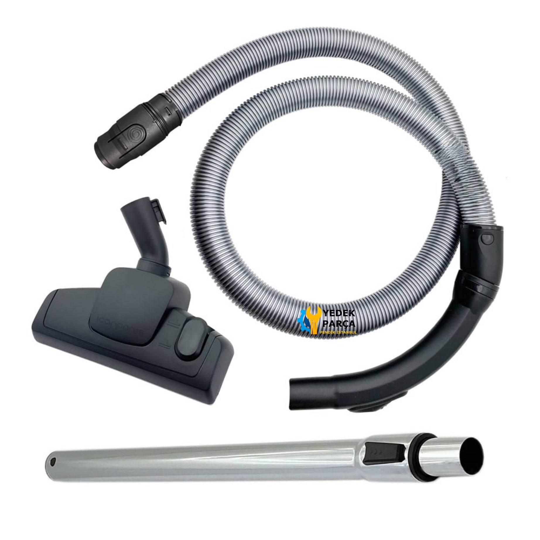 Arnica Uyumlu Bora 5000 Süpürge Katlanmaz Dayanıklı Güçlü Hortumu Seti KİLİTLİ